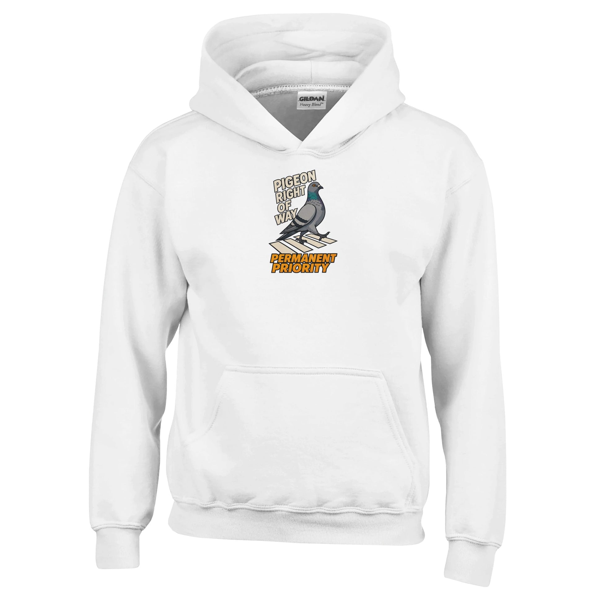 Pigeon Right of Way Kids' Hoodie — product view 1