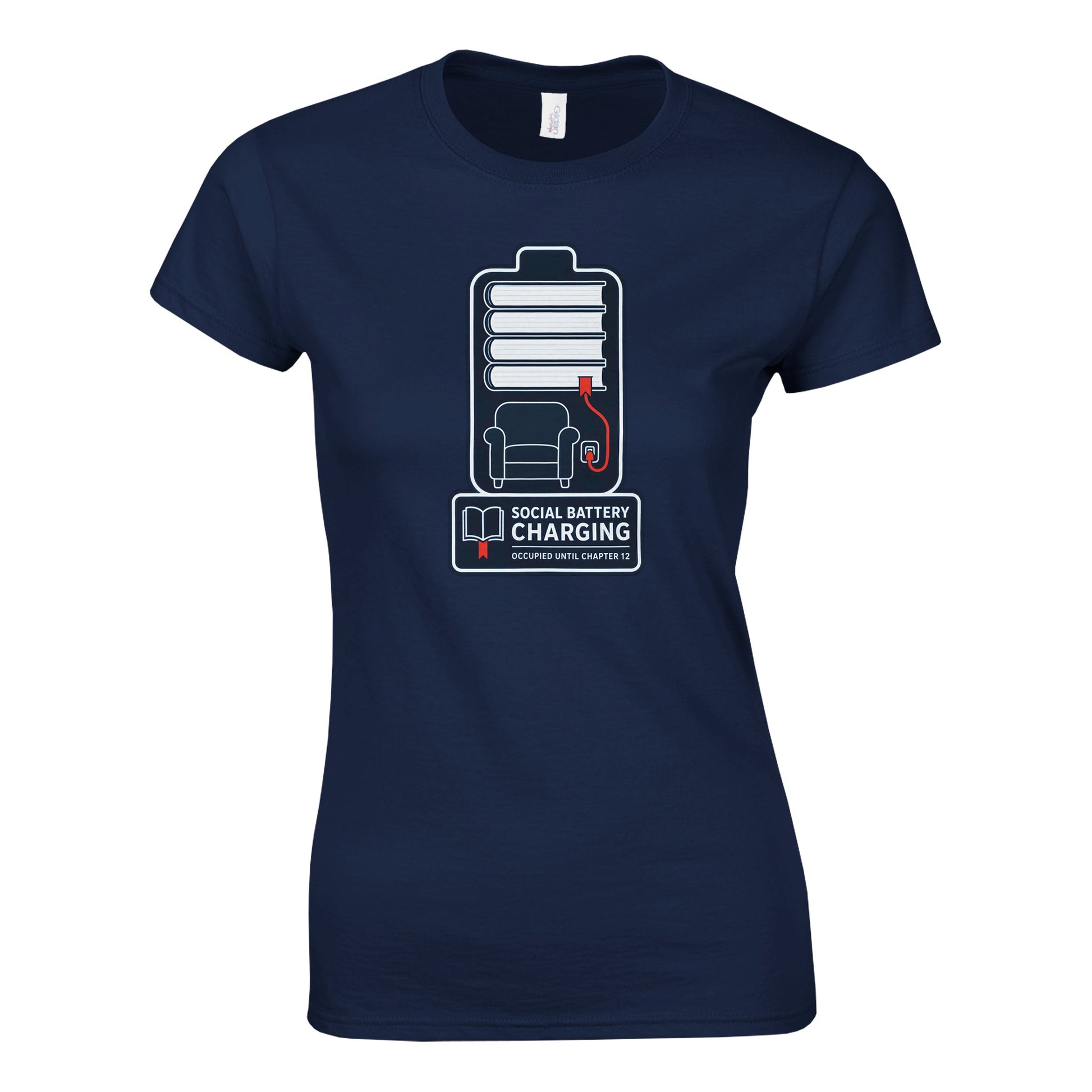 Social Battery Charging Women's T-shirt — product view 10