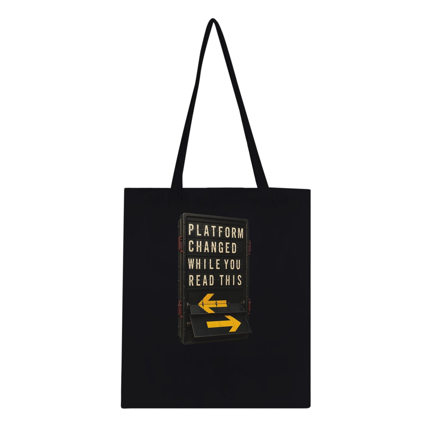 Platform Changed While You Read This Tote Bag — product view 3