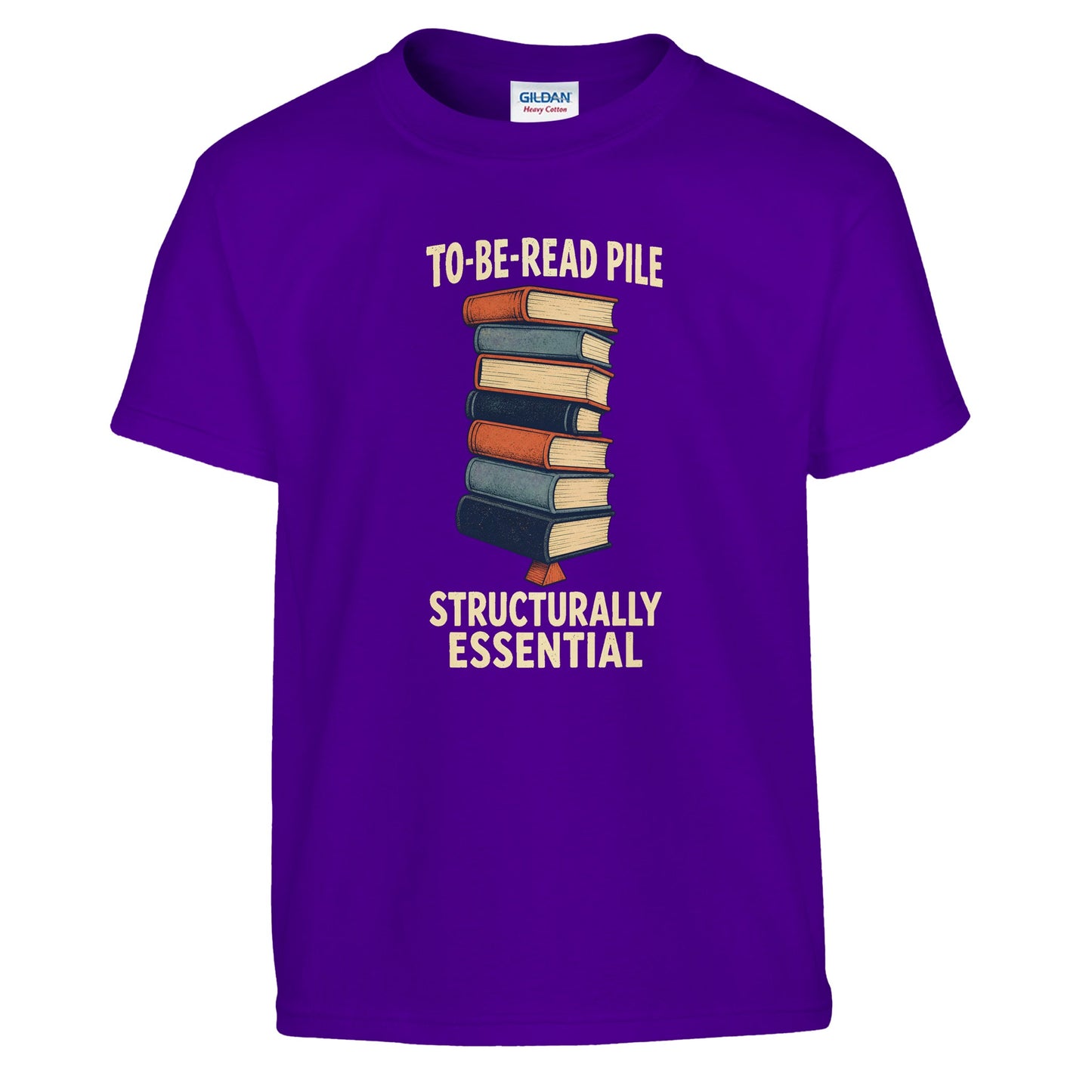 To-Be-Read Pile: Structurally Essential Book Graphic Kids' T-shirt — product view 6