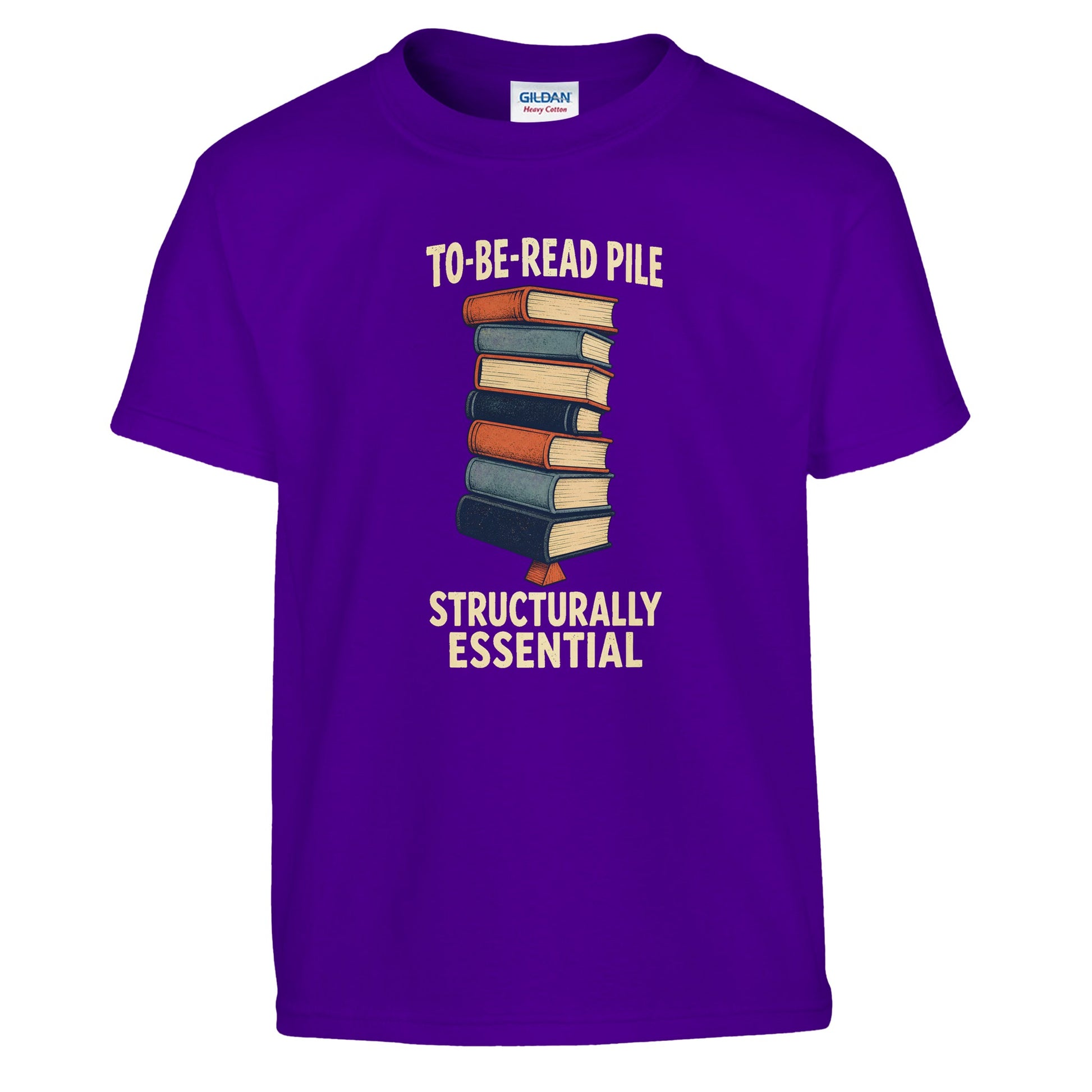To-Be-Read Pile: Structurally Essential Book Graphic Kids' T-shirt — product view 6