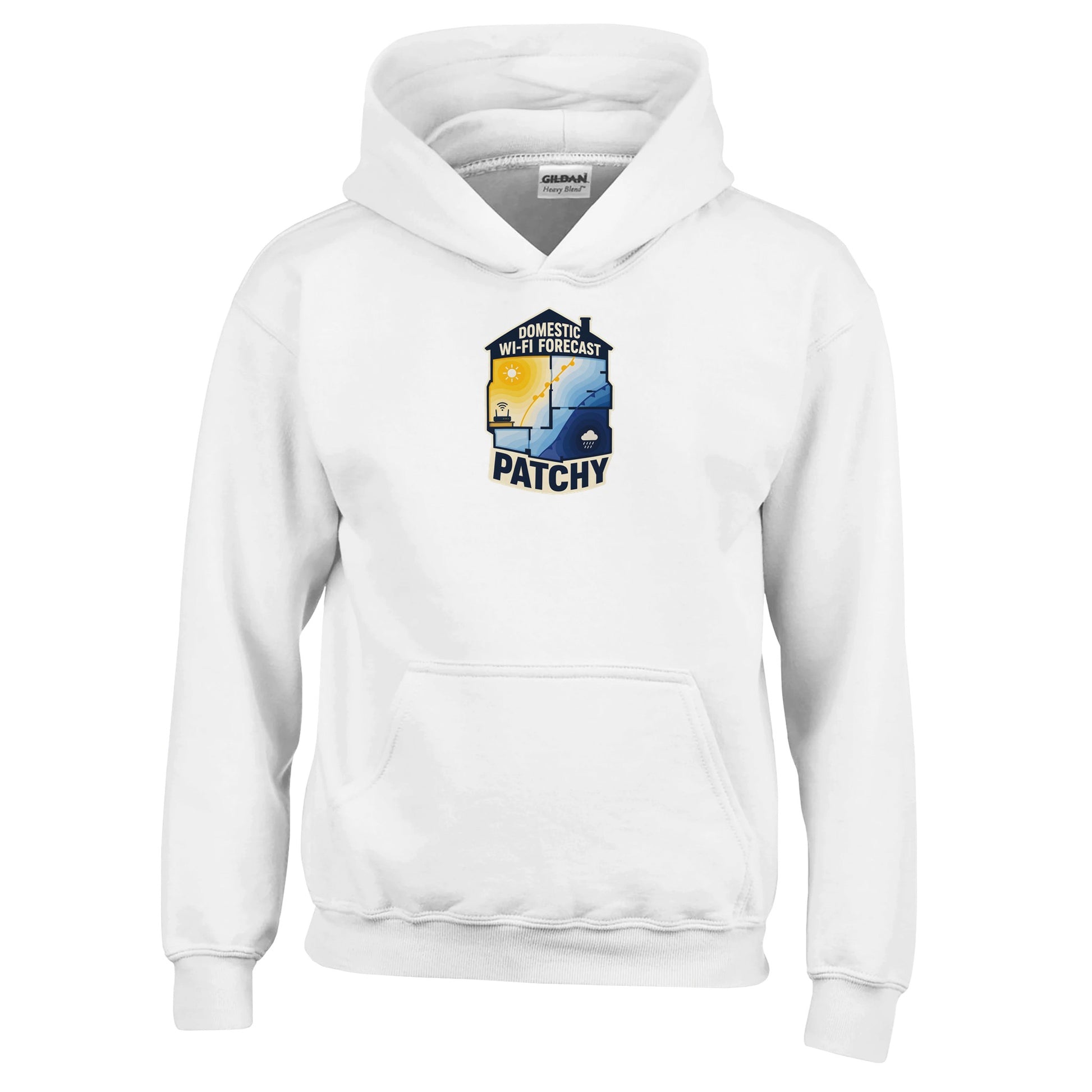 Domestic Wi-Fi Forecast Patchy Kids' Hoodie — product view 1