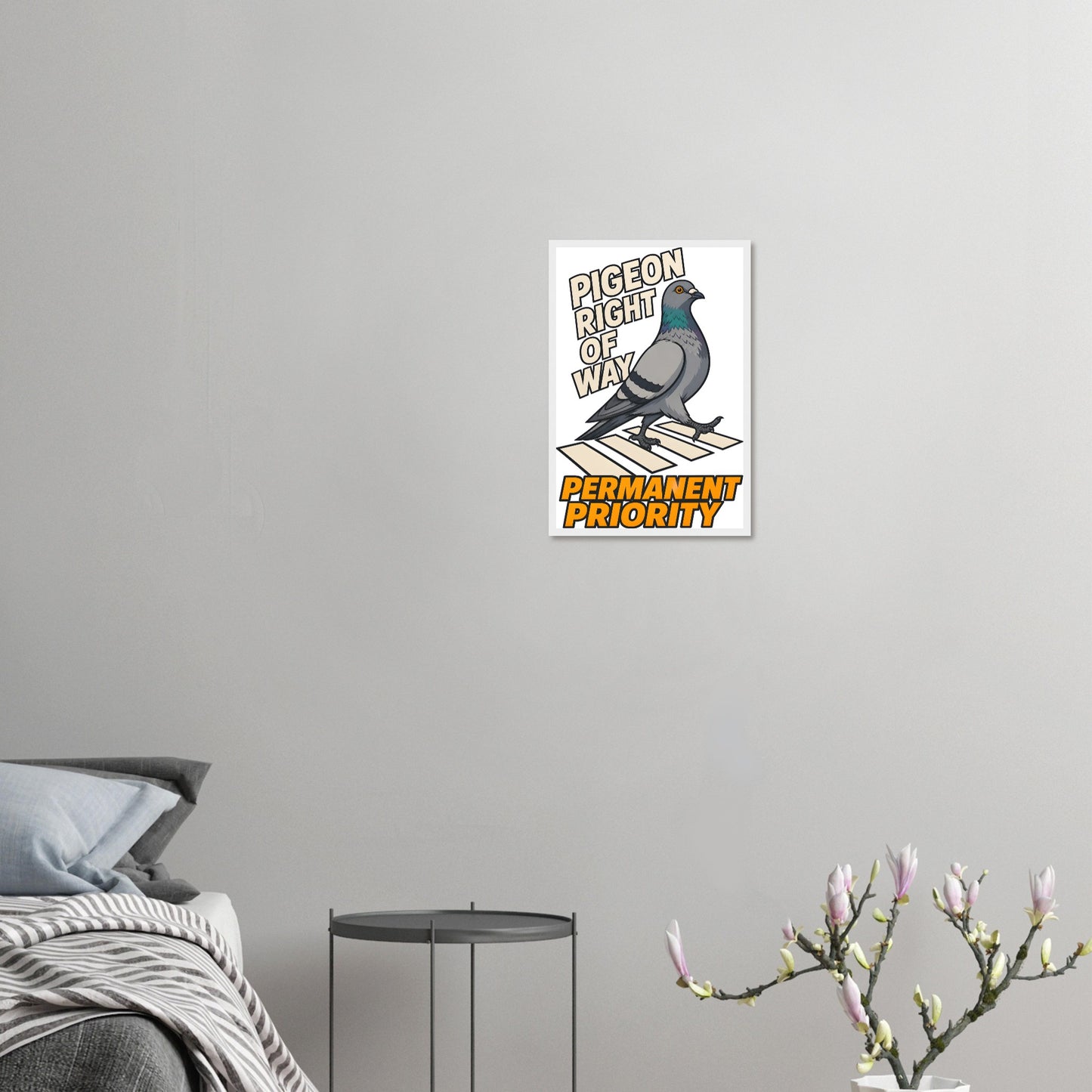 Pigeon Right of Way Framed Wall Art — product view 10
