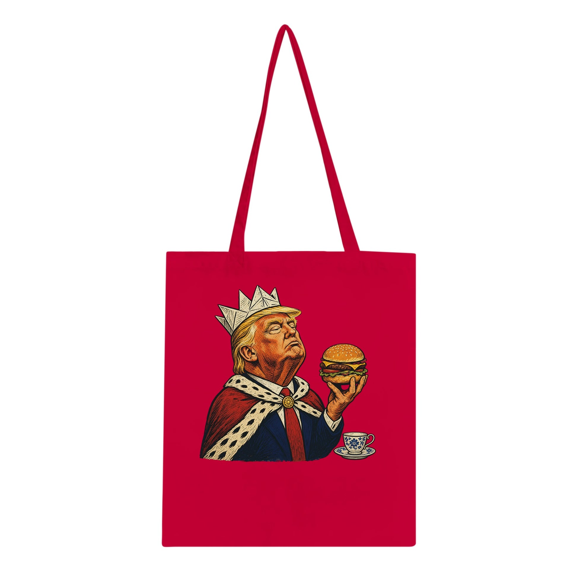 The Very Temporary Monarch — Trump Satire Tote Bag — product view 5