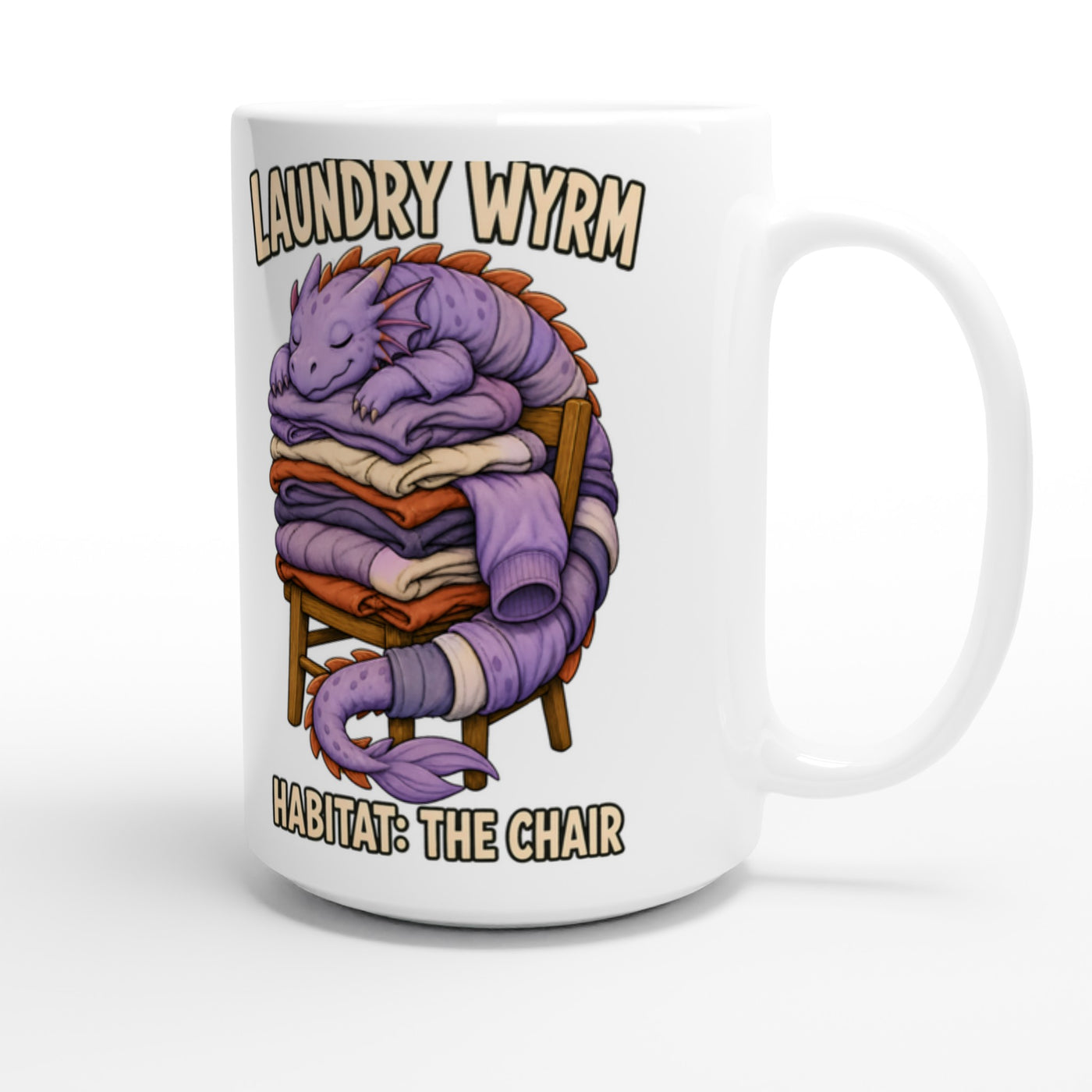 Laundry Wyrm – Habitat: The Chair Large Mug