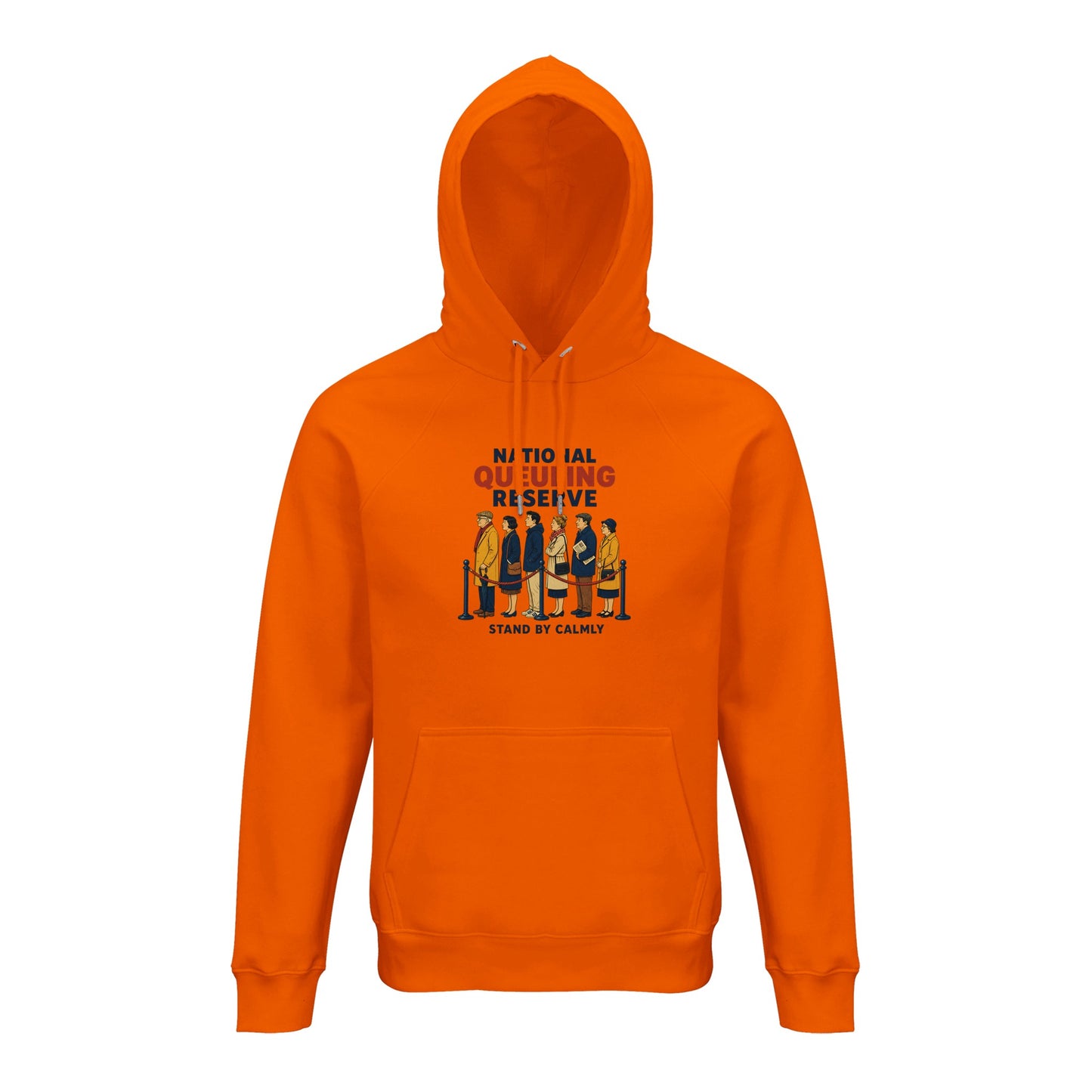 National Queueing Reserve – British Queue Graphic Hoodie — product view 2