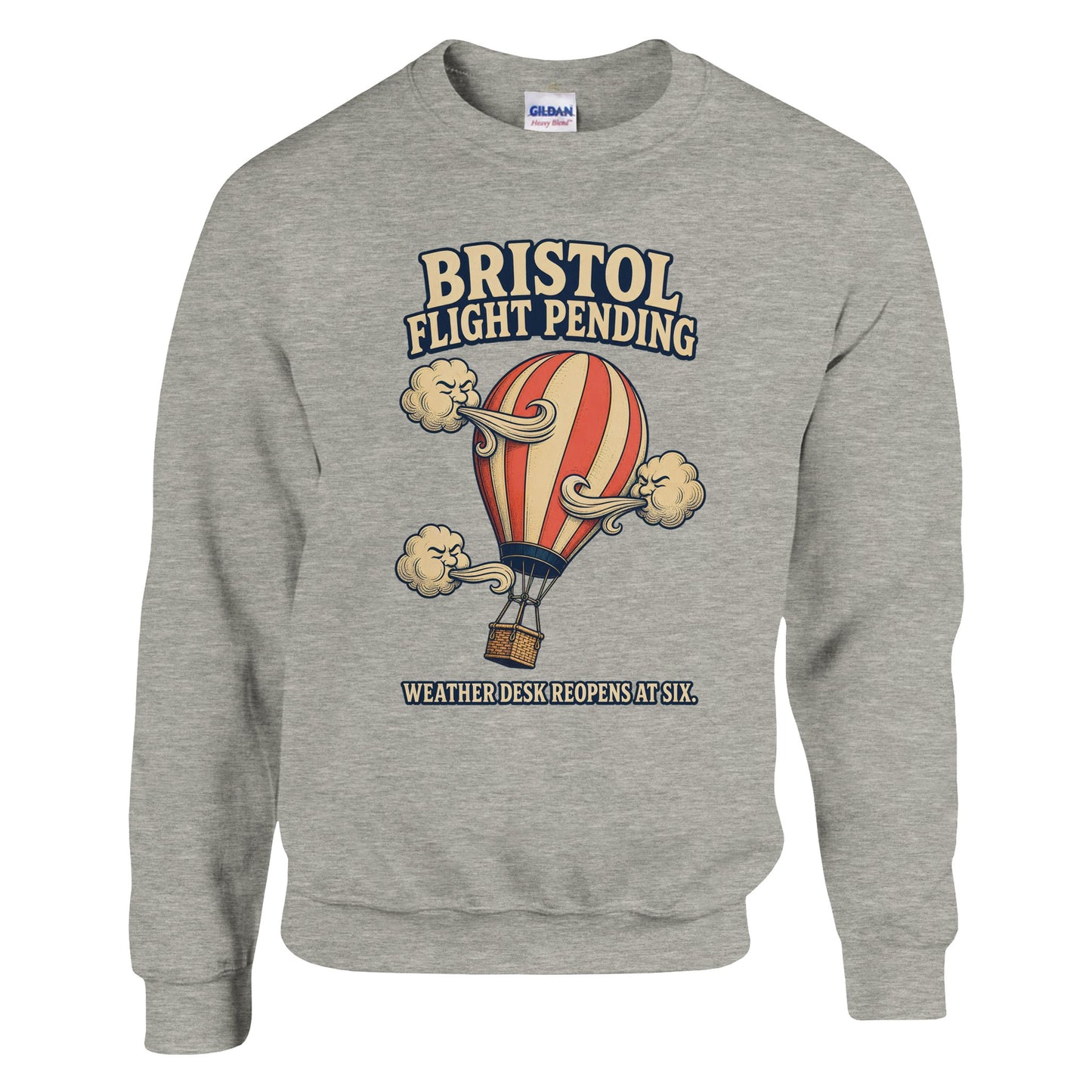 Bristol Flight Pending – Weather Desk Sweatshirt — product view 17