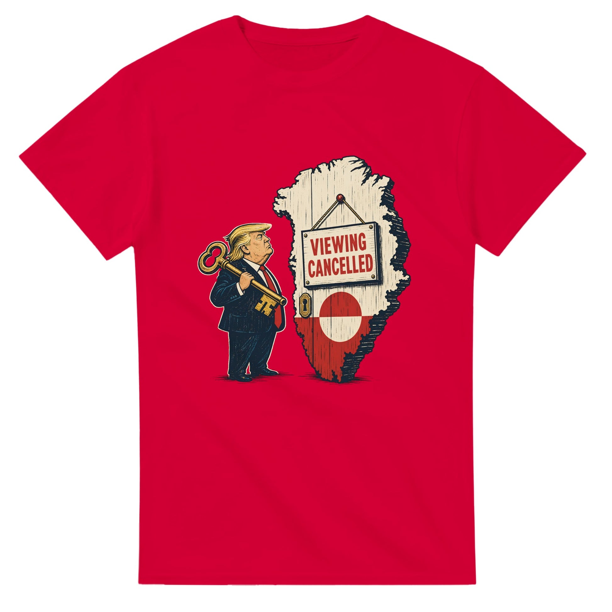 Viewing Cancelled — Greenland Political Satire T-shirt — product view 9