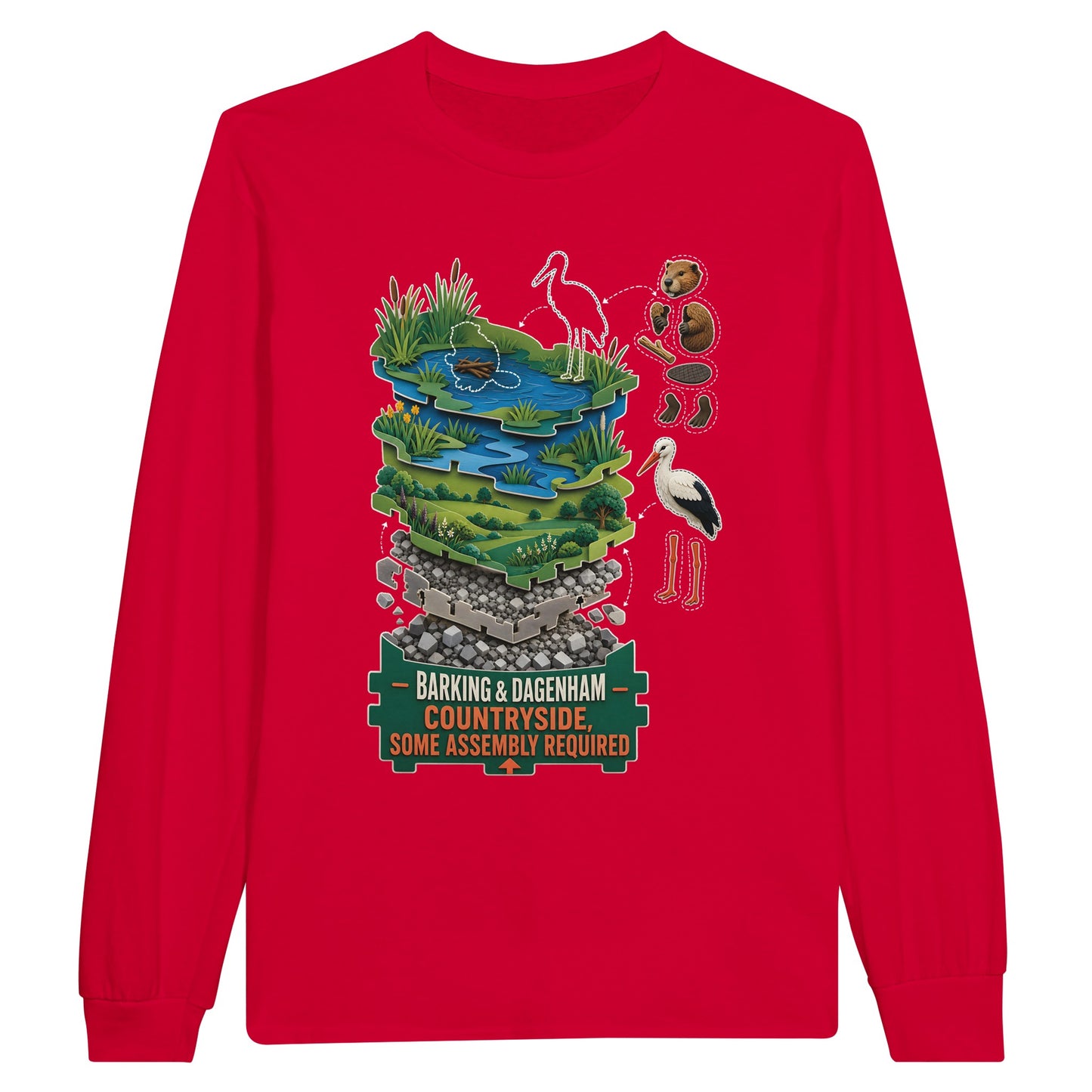 Barking & Dagenham Countryside Long-Sleeve T-shirt — product view 9