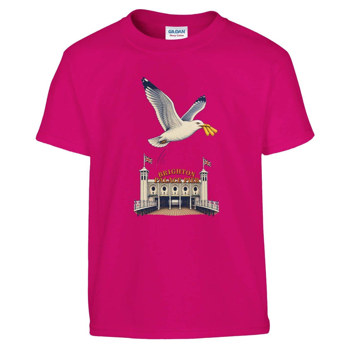 Brighton Palace Pier Chip Heist Kids' T-shirt — product view 11
