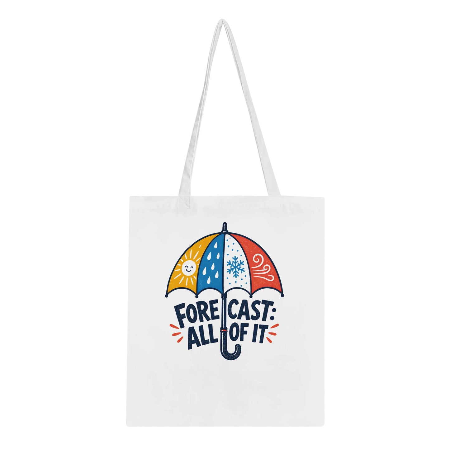 Forecast: All of It British Weather Graphic Tote Bag — product view 5