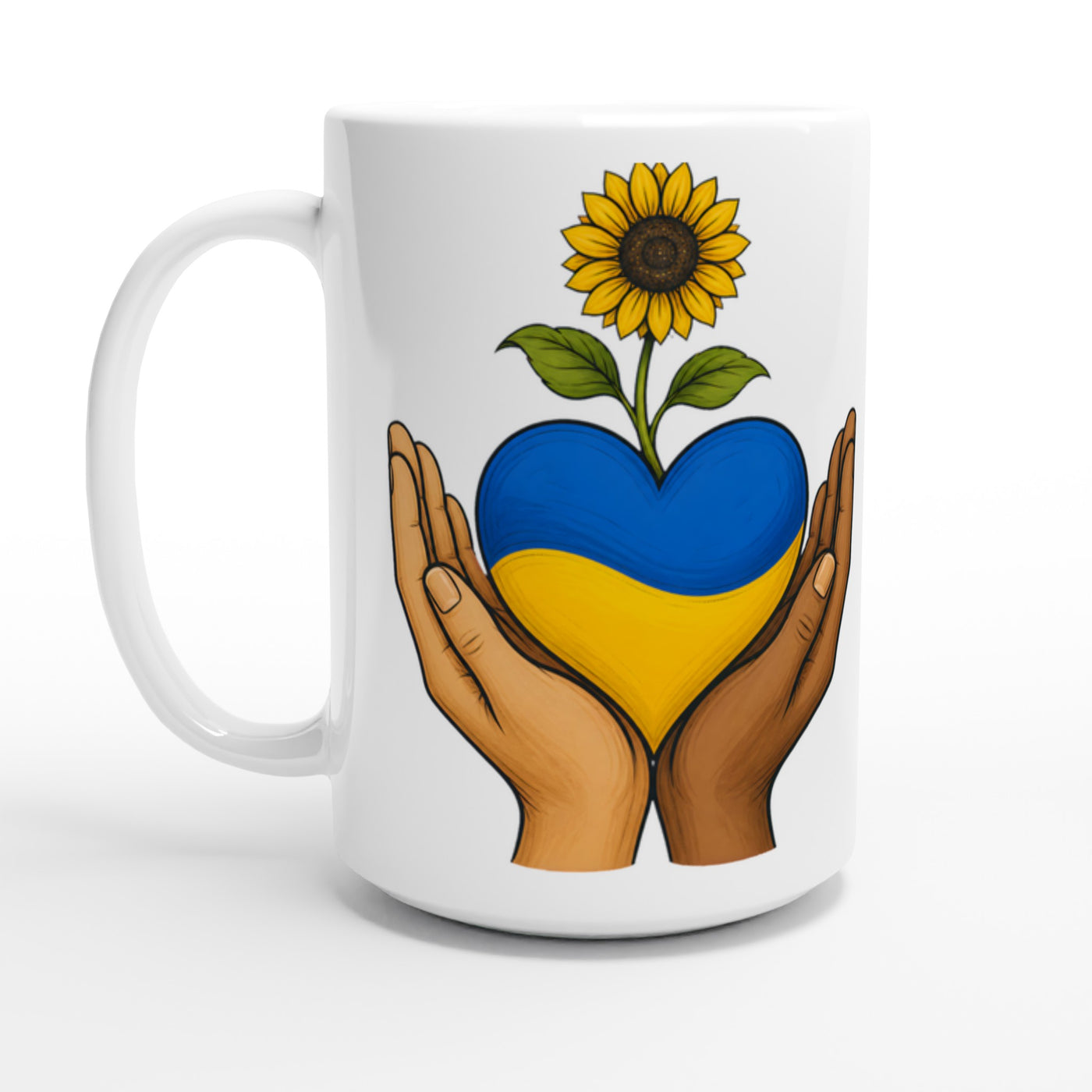 Hands With Ukraine Large Mug
