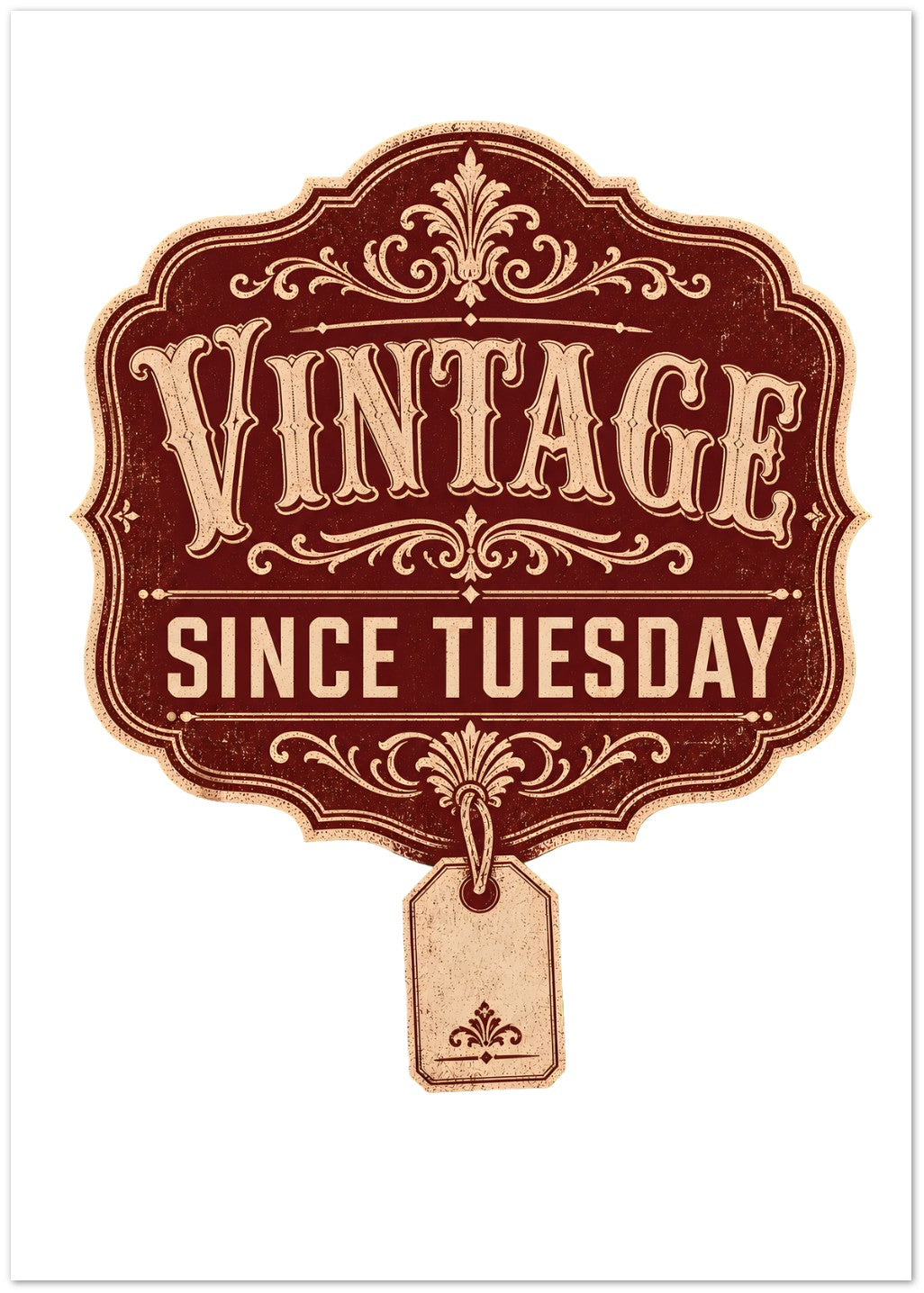 Vintage Since Tuesday Greeting Card Pack — product view 1