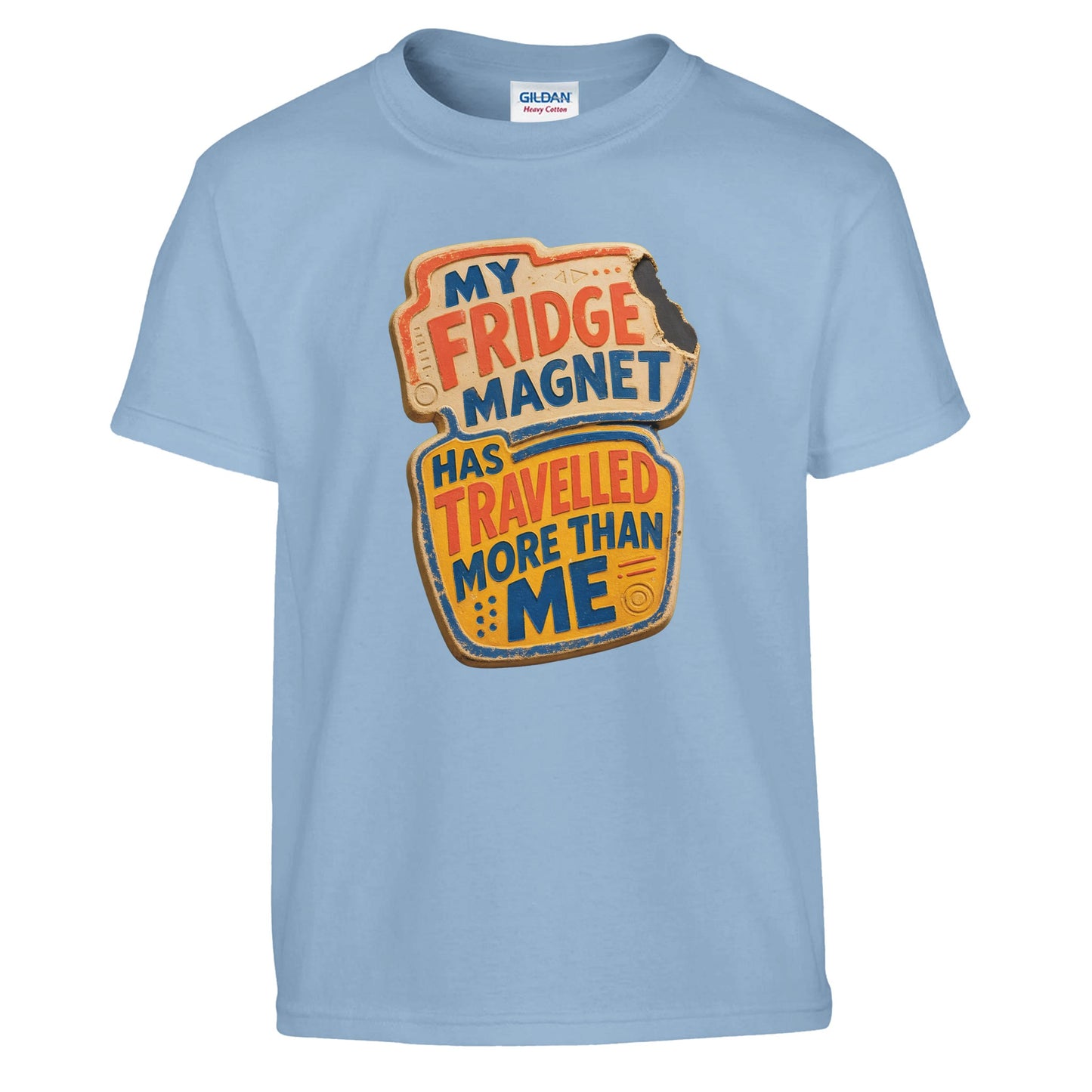 My Fridge Magnet Has Travelled More Than Me Kids' T-shirt — product view 3