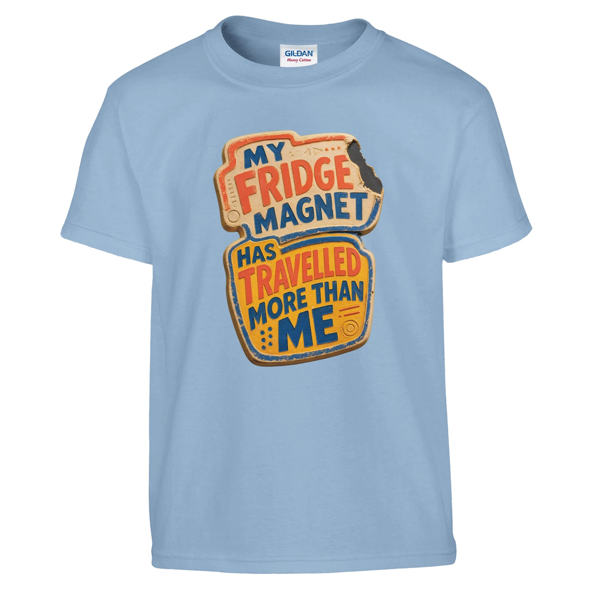 My Fridge Magnet Has Travelled More Than Me Kids' T-shirt — product view 3