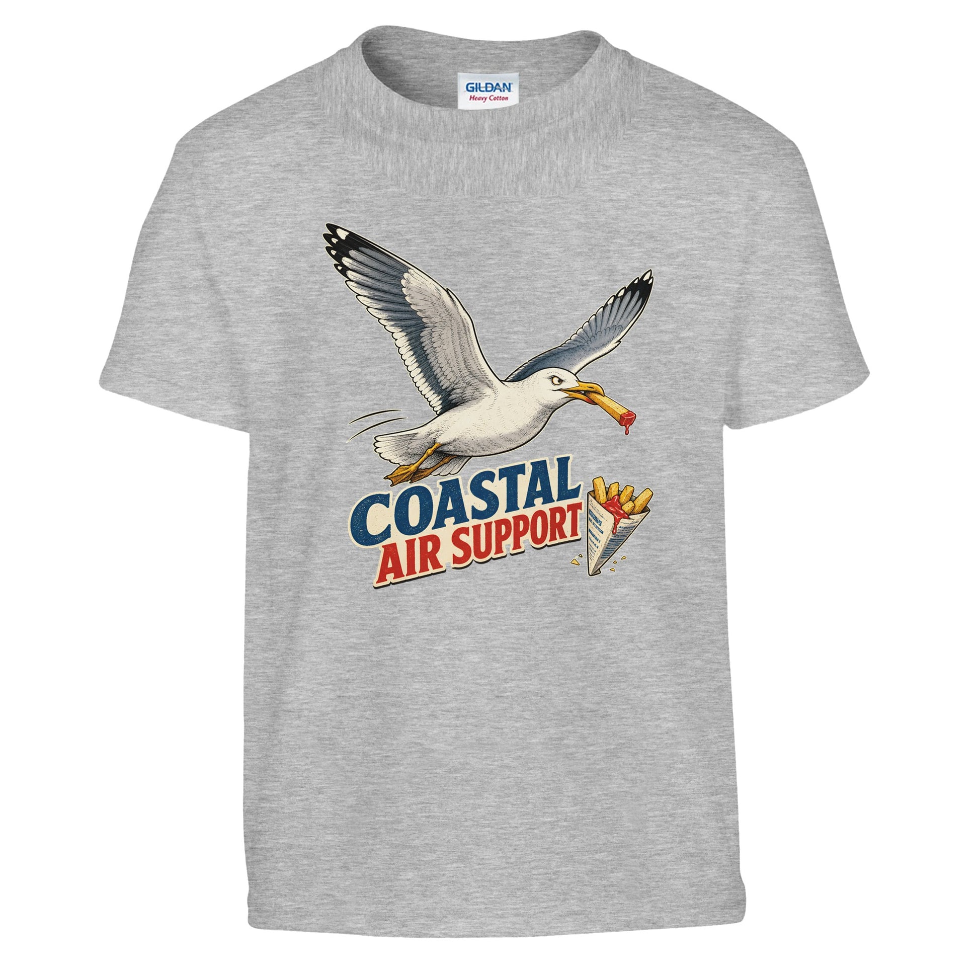 Coastal Air Support Seagull Graphic Kids' T-shirt — product view 4
