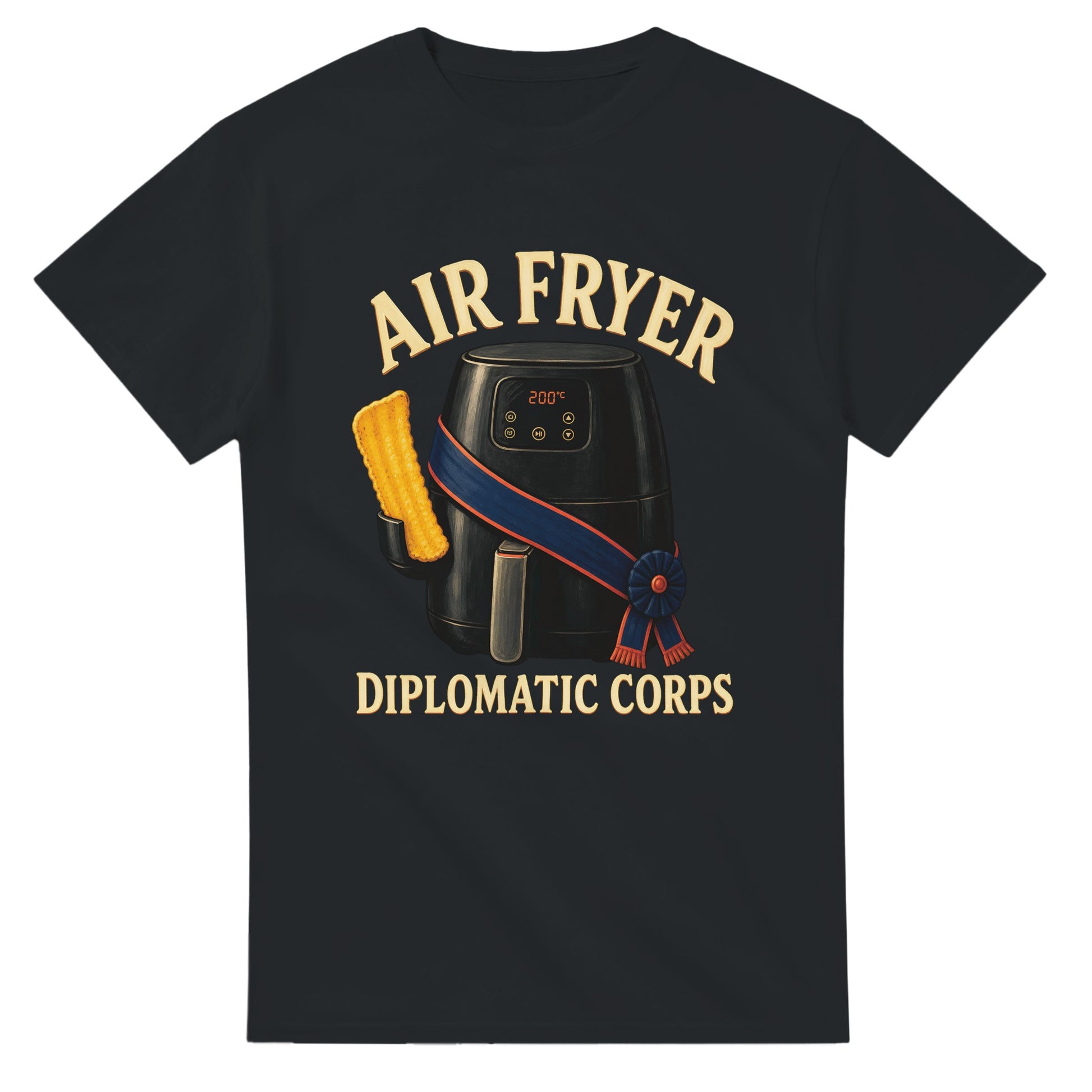 Air Fryer Diplomatic Corps T-shirt — product view 10