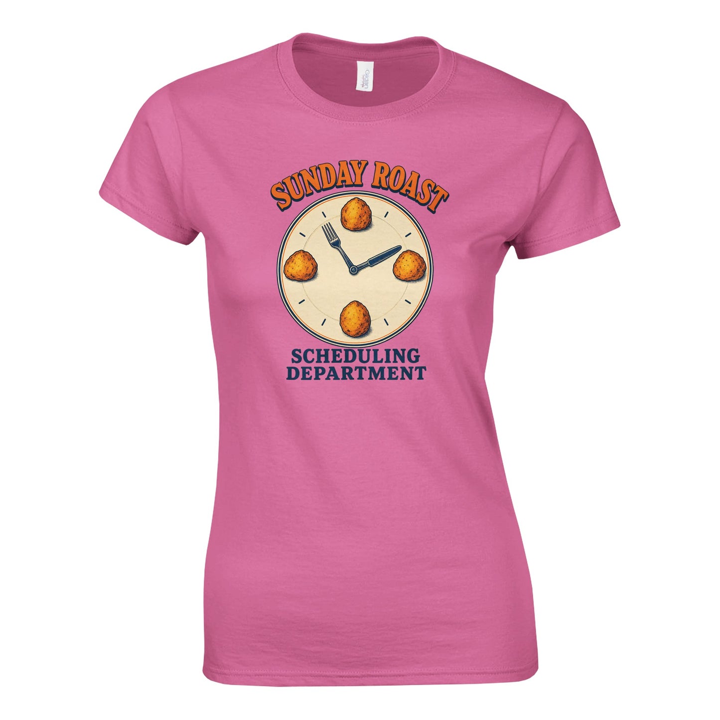 Sunday Roast Scheduling Department Women's T-shirt — product view 3