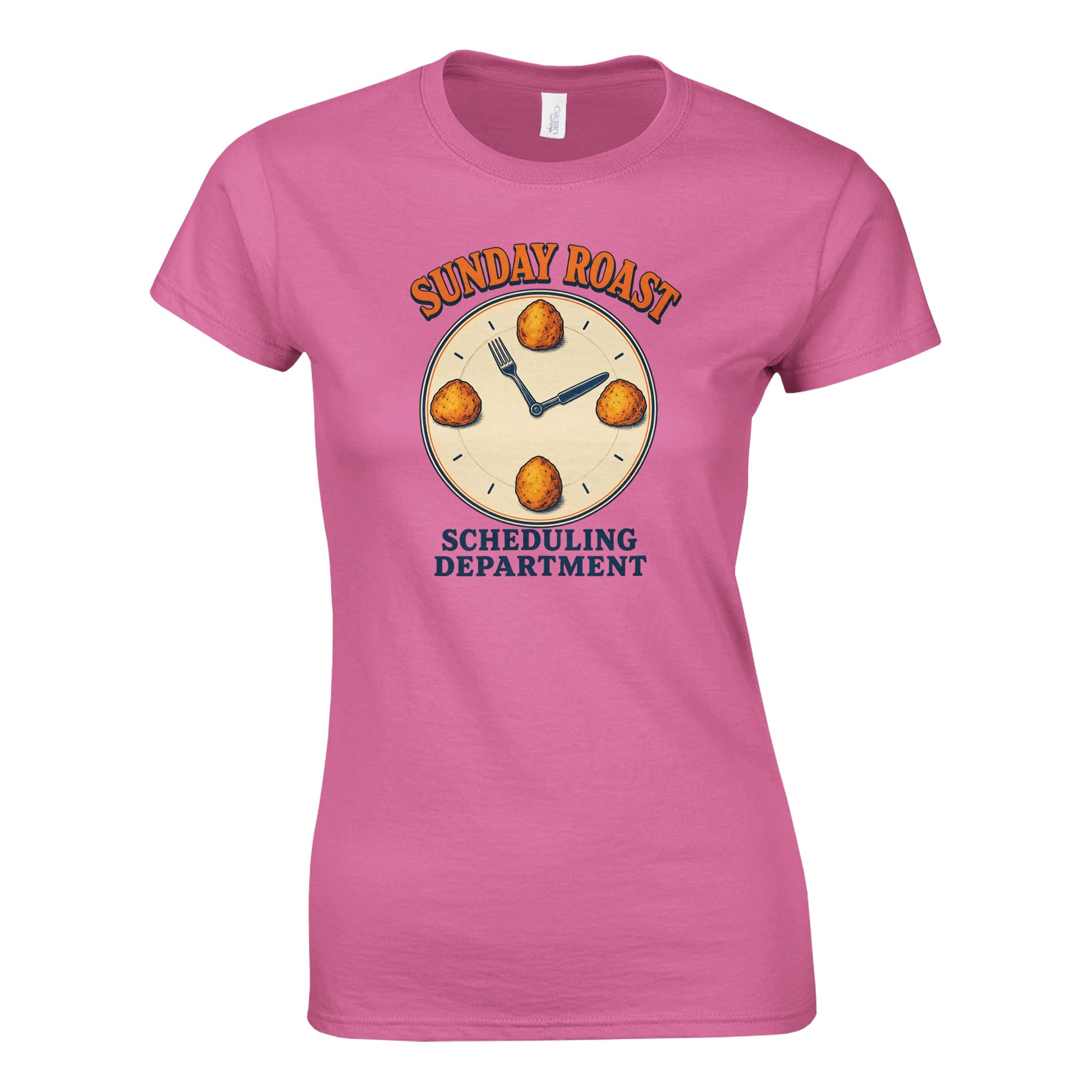 Sunday Roast Scheduling Department Women's T-shirt — product view 3