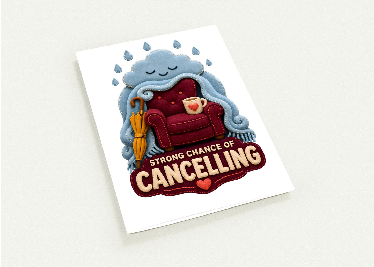 Strong Chance of Cancelling Greeting Card Pack — product view 4