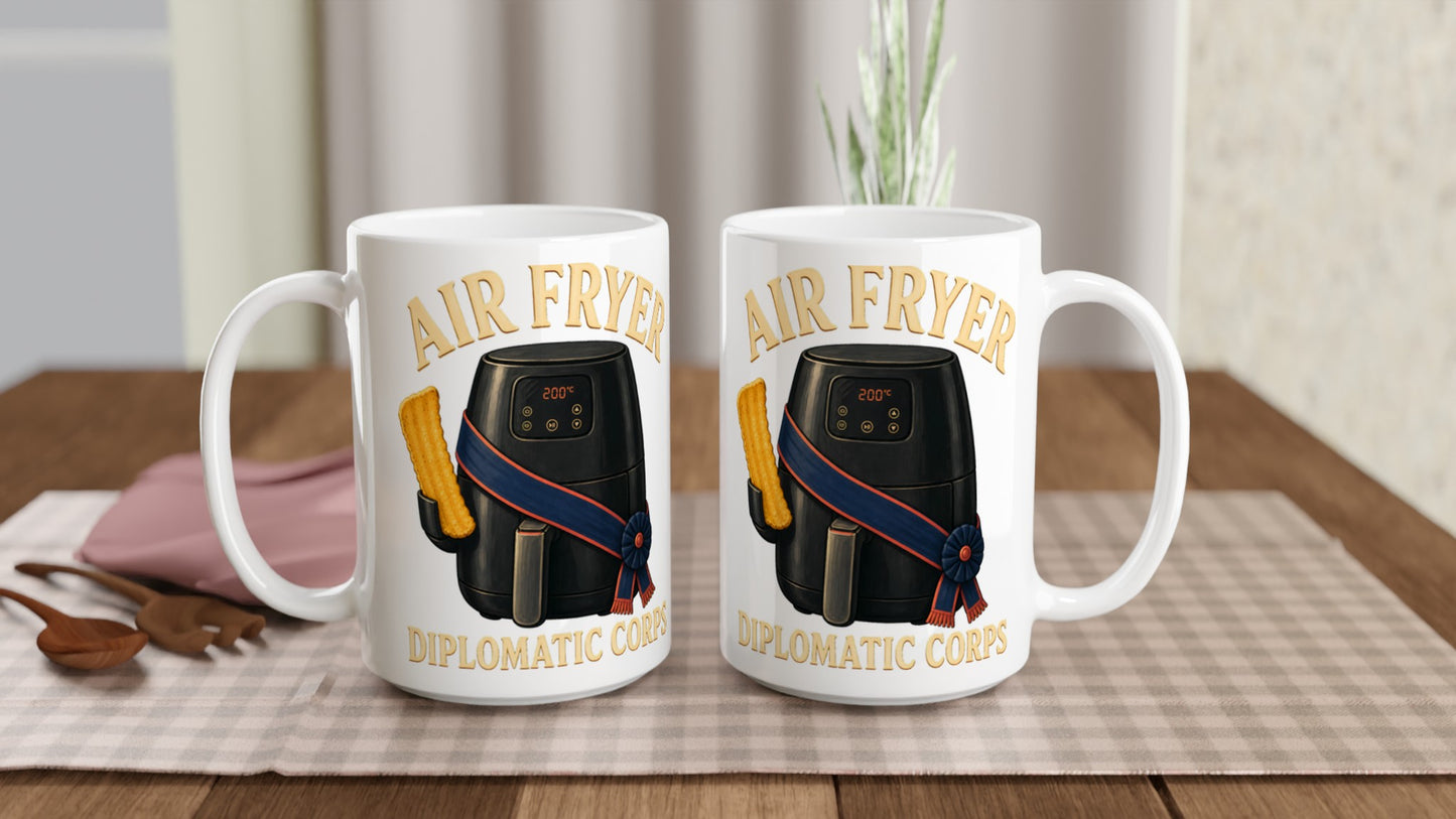 Air Fryer Diplomatic Corps Large Mug — product view 5