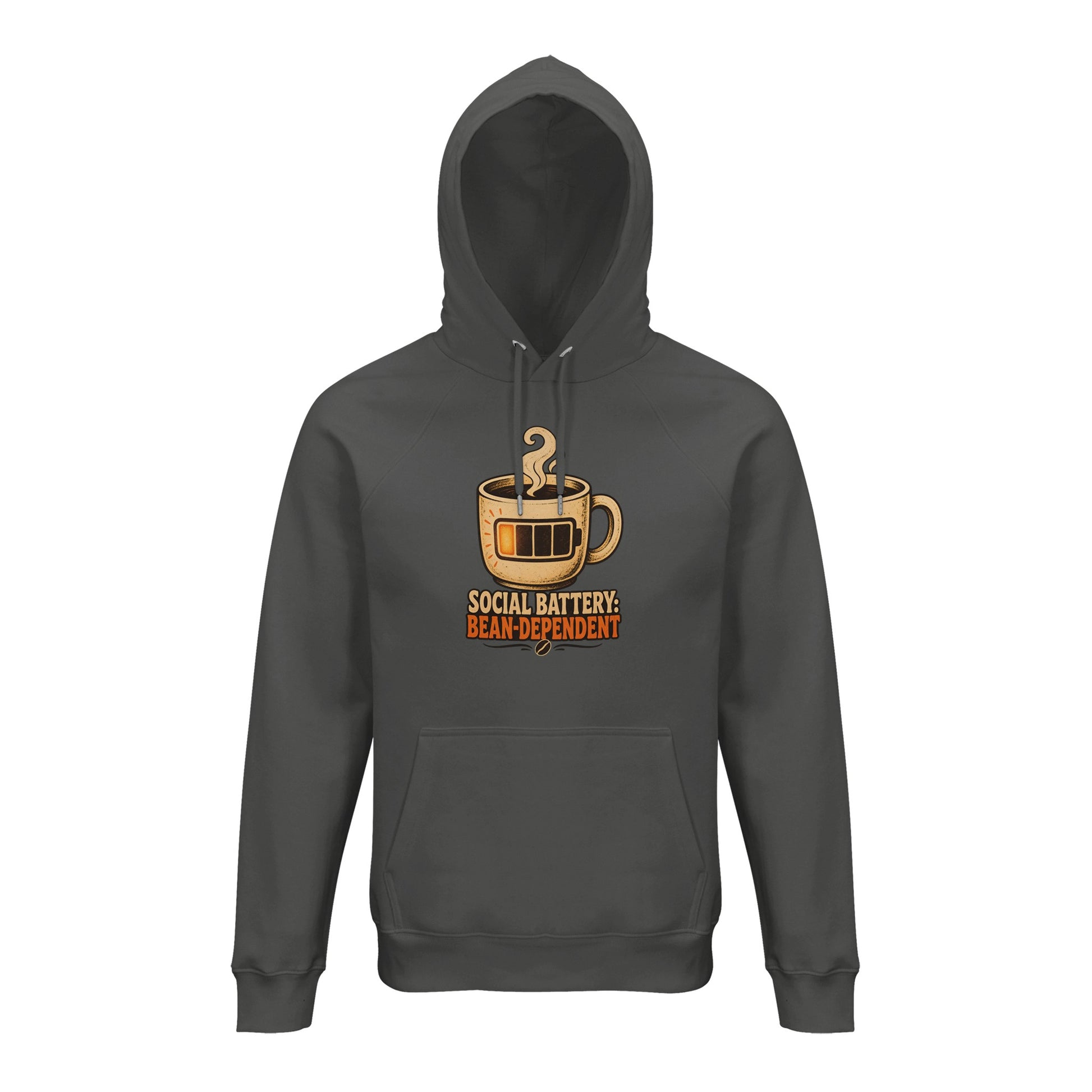 Social Battery: Bean-Dependent Graphic Hoodie — product view 4