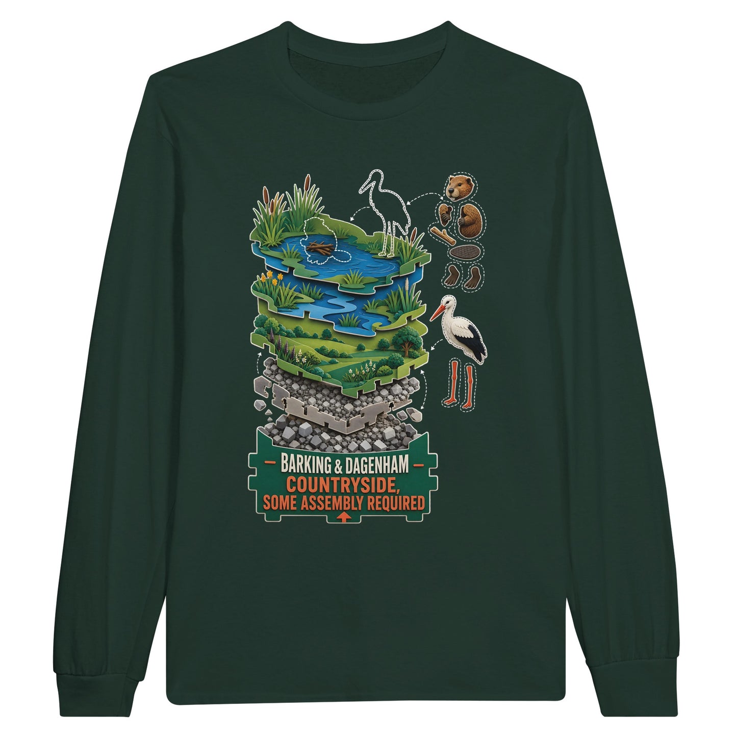 Barking & Dagenham Countryside Long-Sleeve T-shirt — product view 5