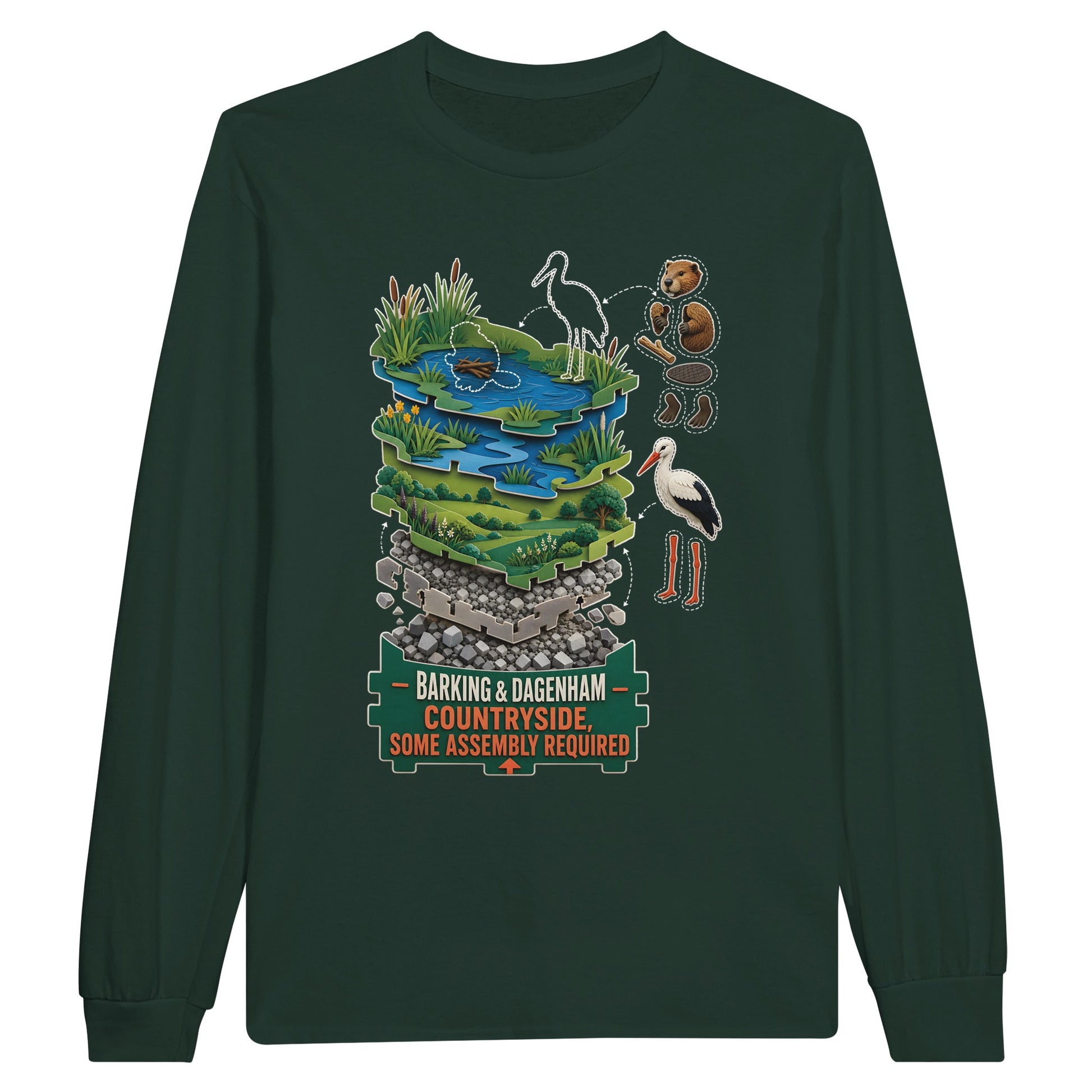 Barking & Dagenham Countryside Long-Sleeve T-shirt — product view 5