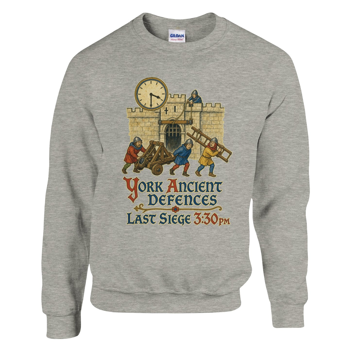 York Ancient Defences – Last Siege 3:30pm Sweatshirt — product view 4