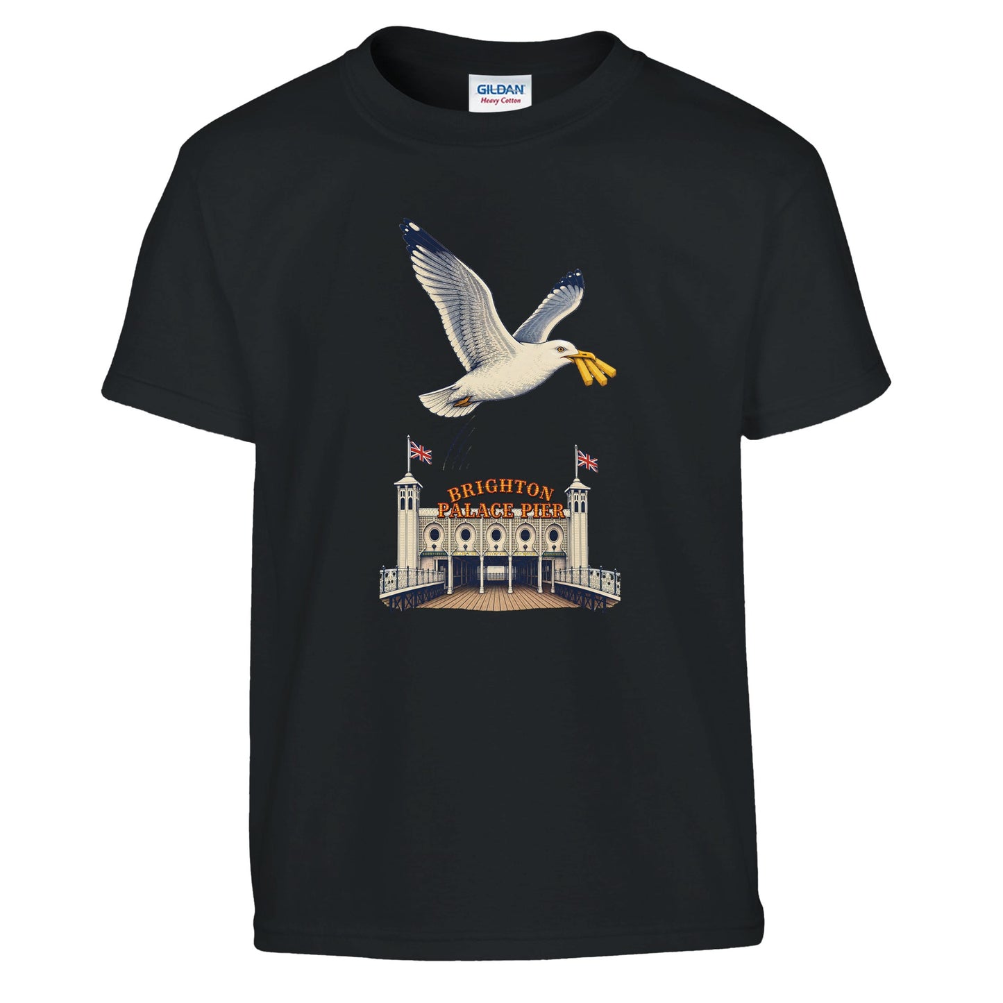 Brighton Palace Pier Chip Heist Kids' T-shirt — product view 2