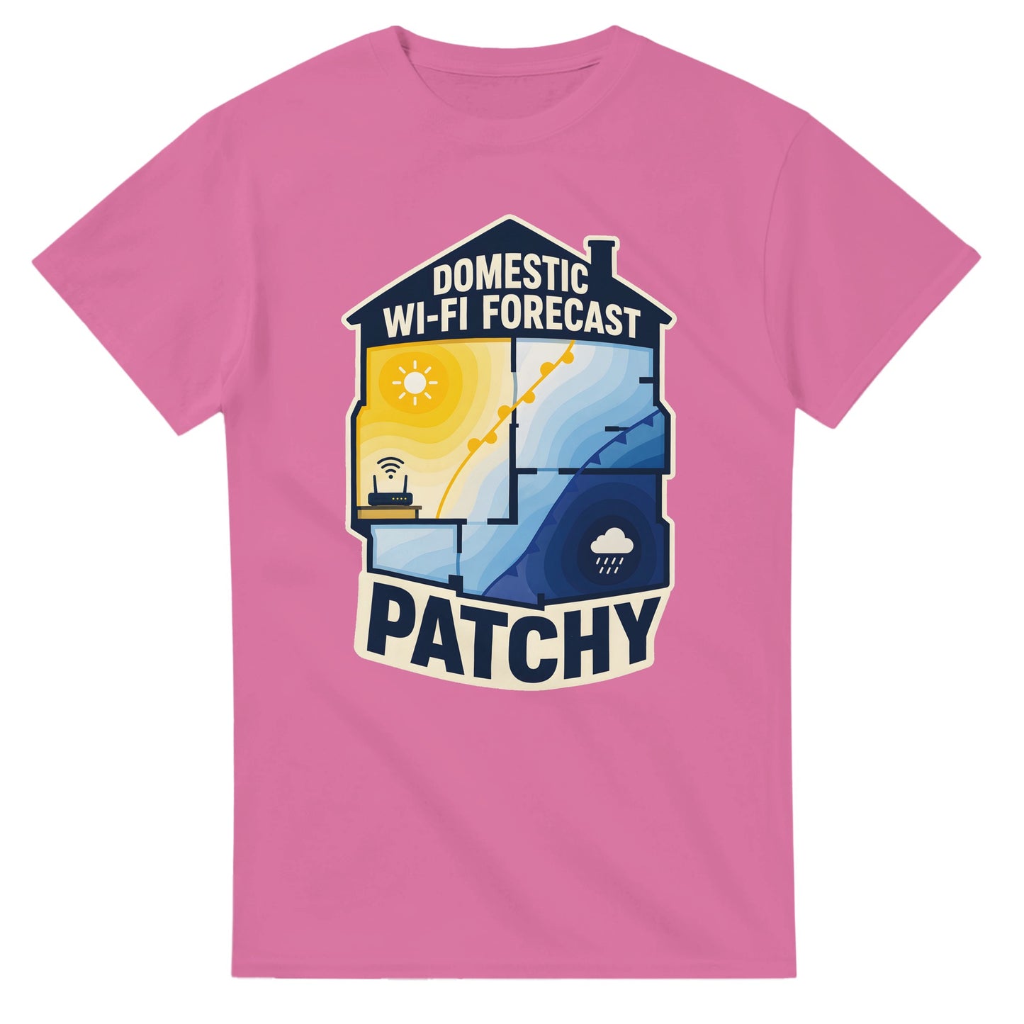 Domestic Wi-Fi Forecast Patchy T-shirt — product view 4
