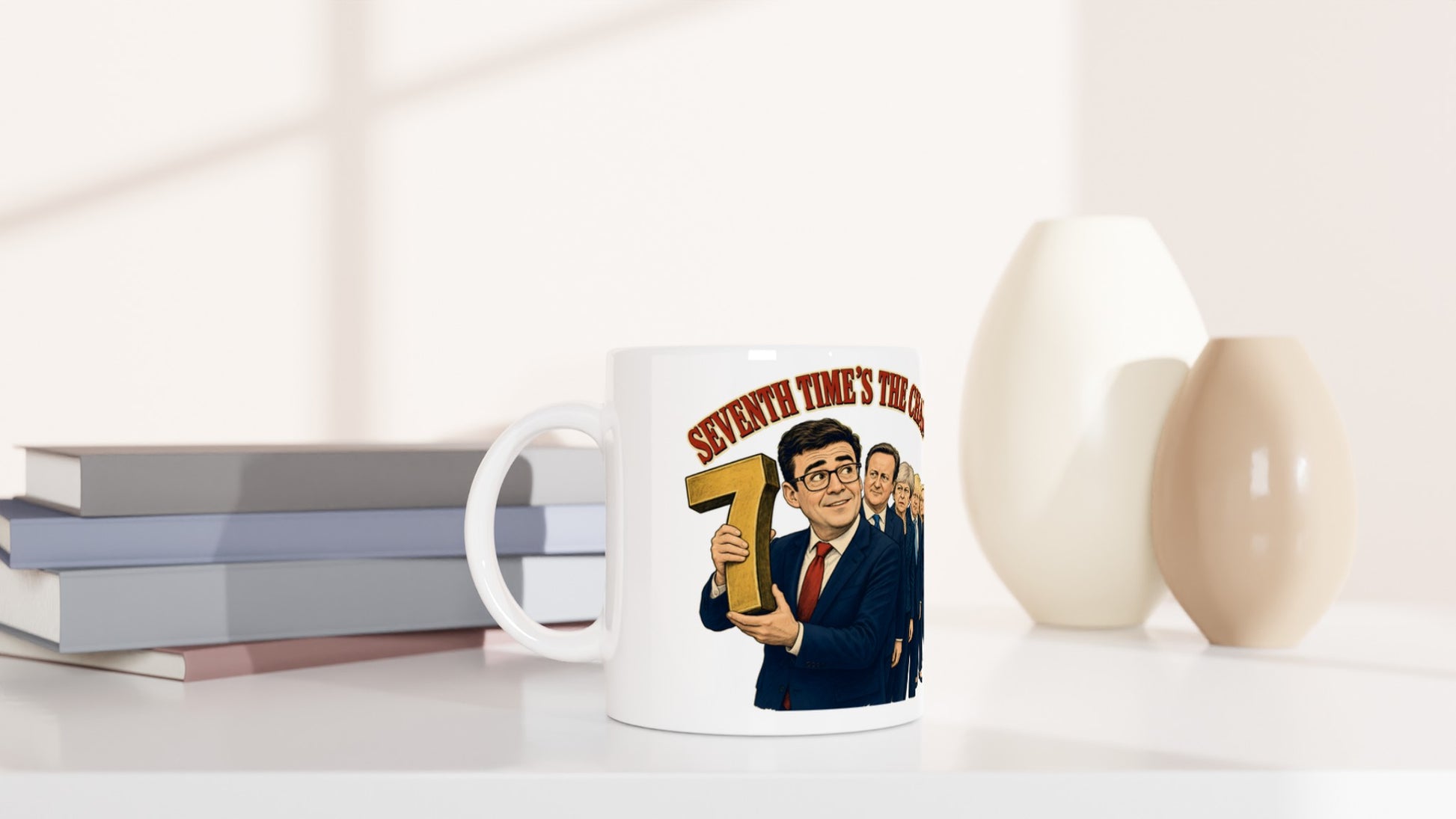 Seventh Time’s the Charm? UK Prime Minister Caricature Mug — product view 5