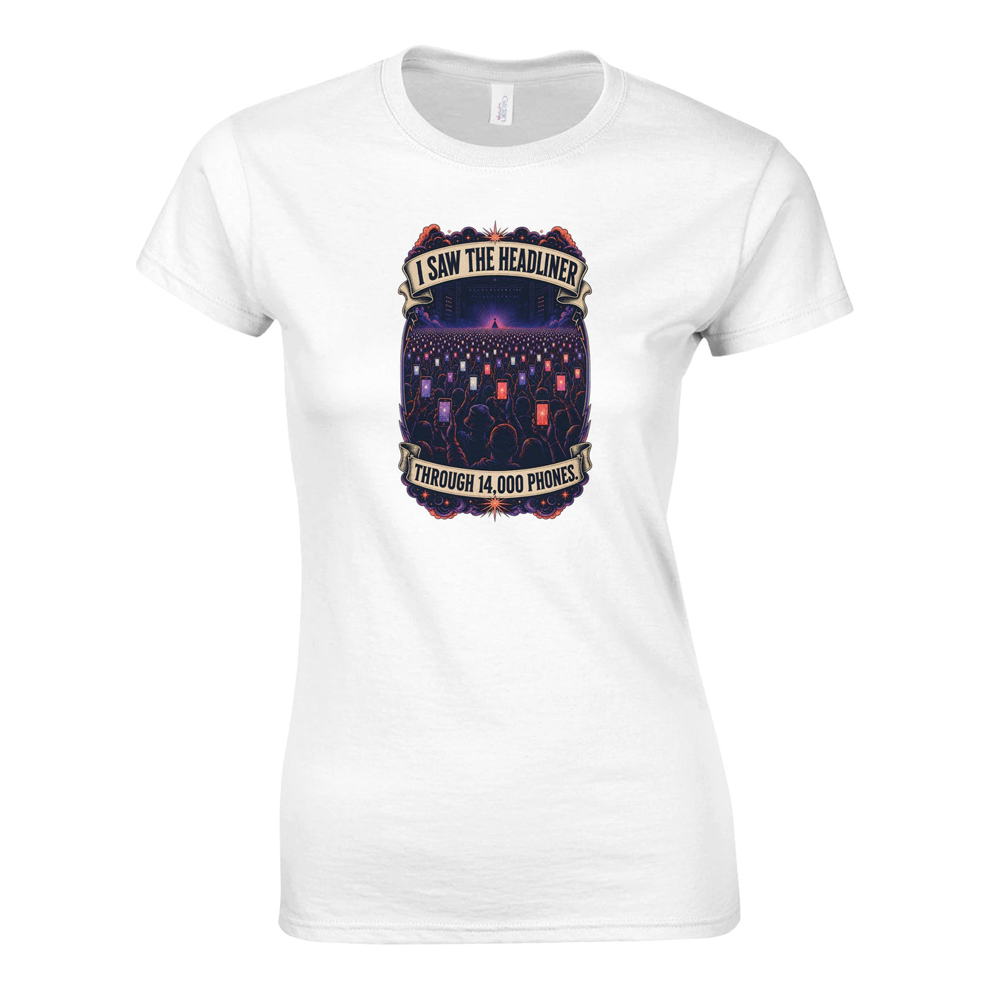 The Headliner Through 14,000 Phones Women's T-shirt