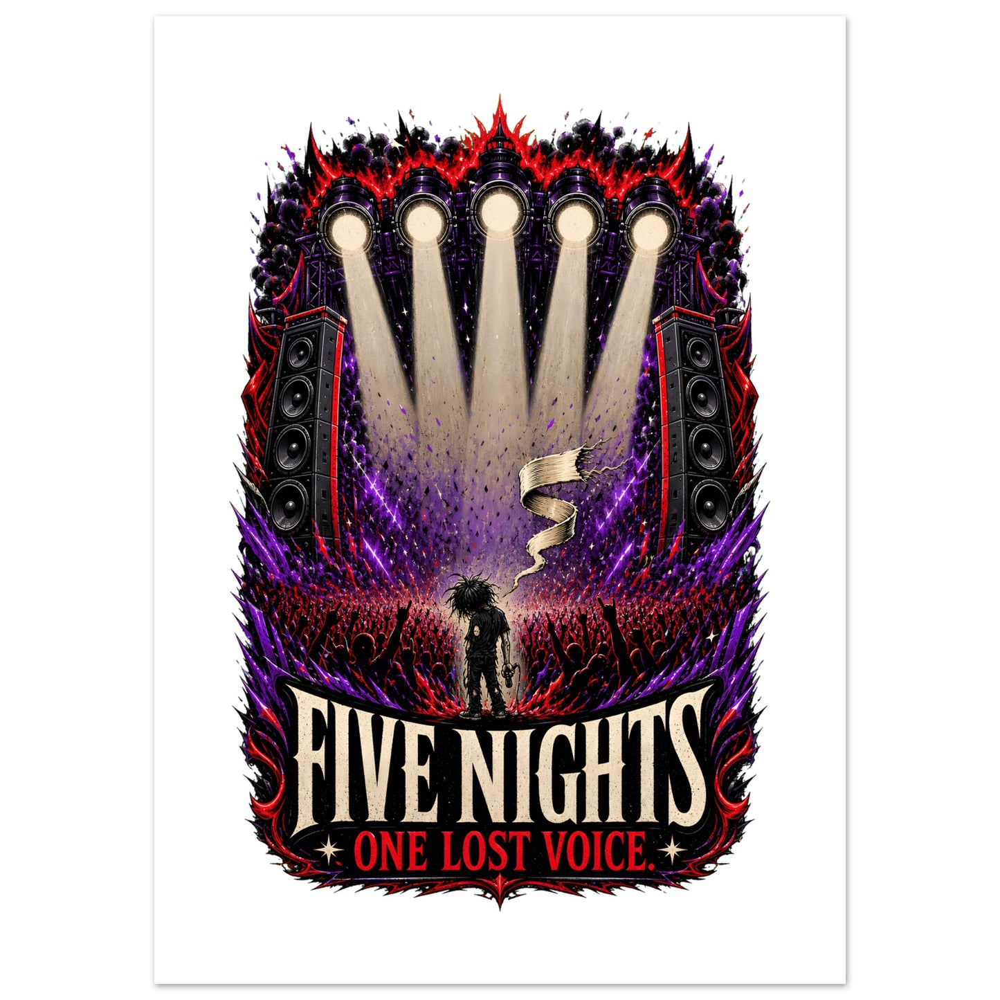 Five Nights, One Lost Voice Poster — product view 2