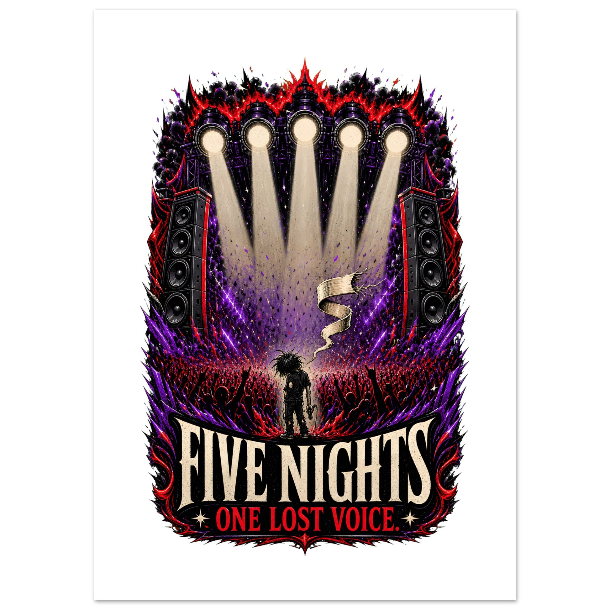 Five Nights, One Lost Voice Poster — product view 2