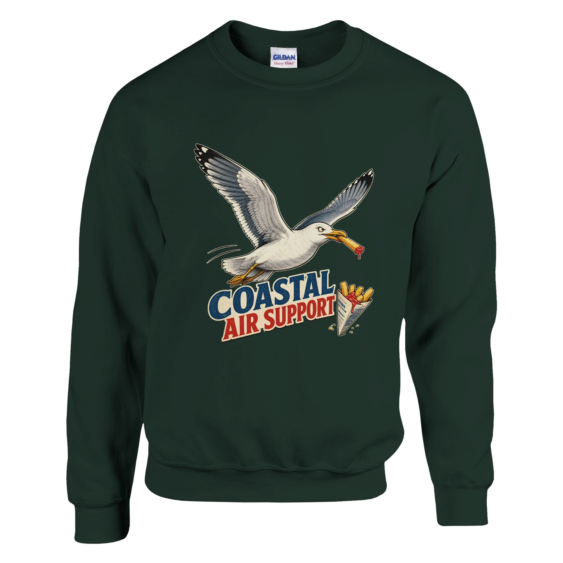 Coastal Air Support Seagull Graphic Sweatshirt — product view 4