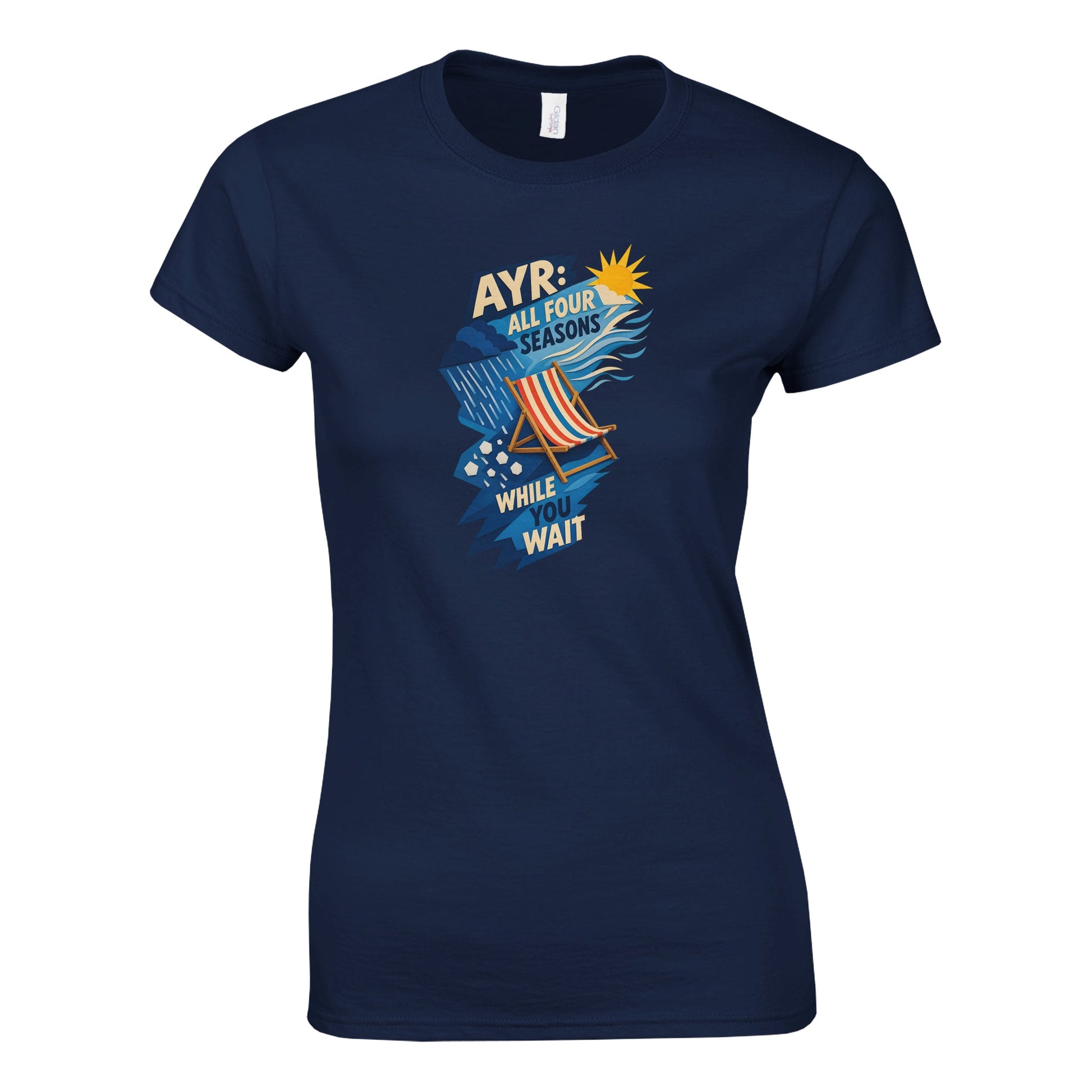 Ayr: All Four Seasons While You Wait Women's T-shirt — product view 10