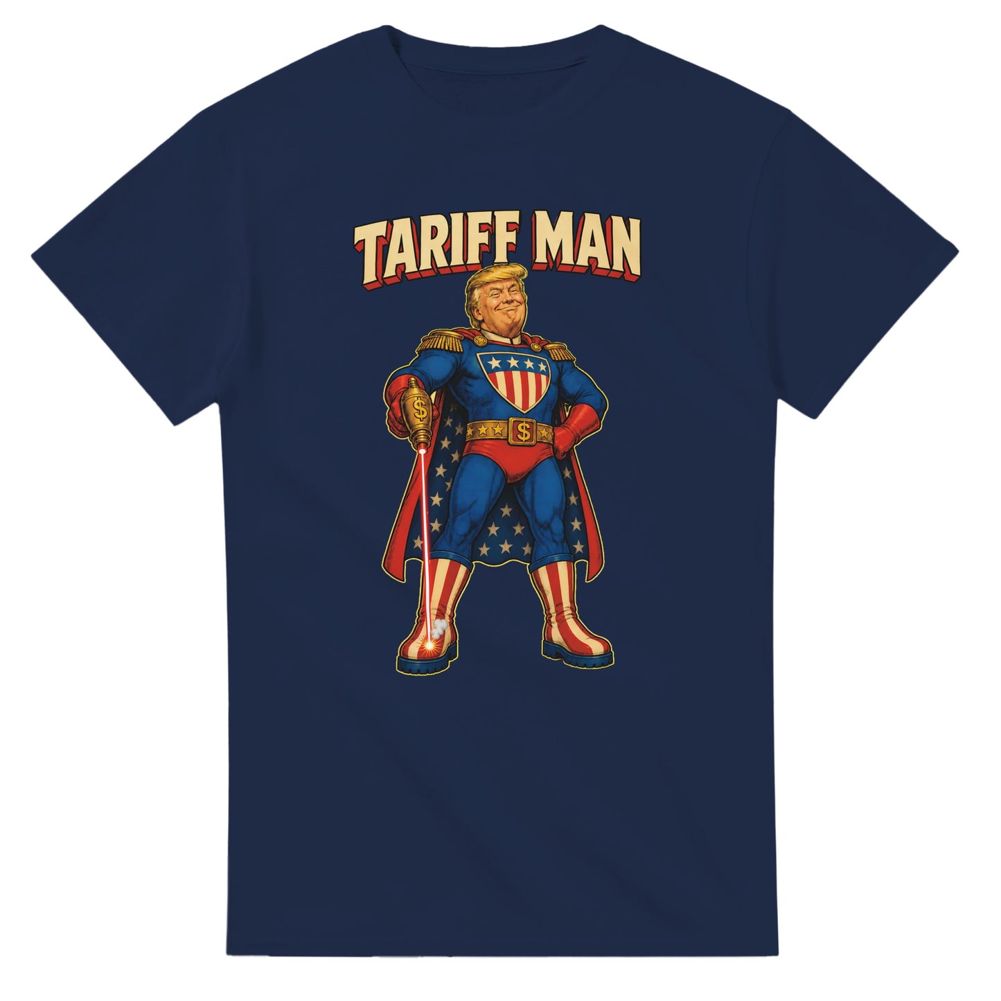 Tariff Man – Self-Shot Satire T-shirt — product view 5