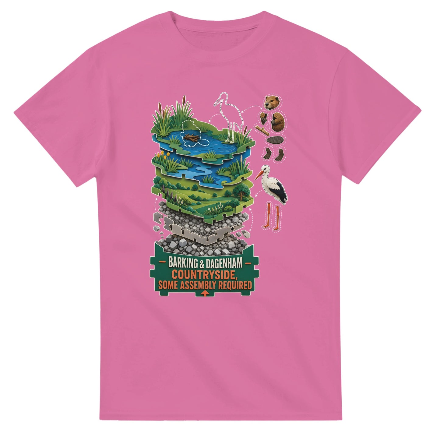 Barking & Dagenham Countryside T-shirt — product view 4