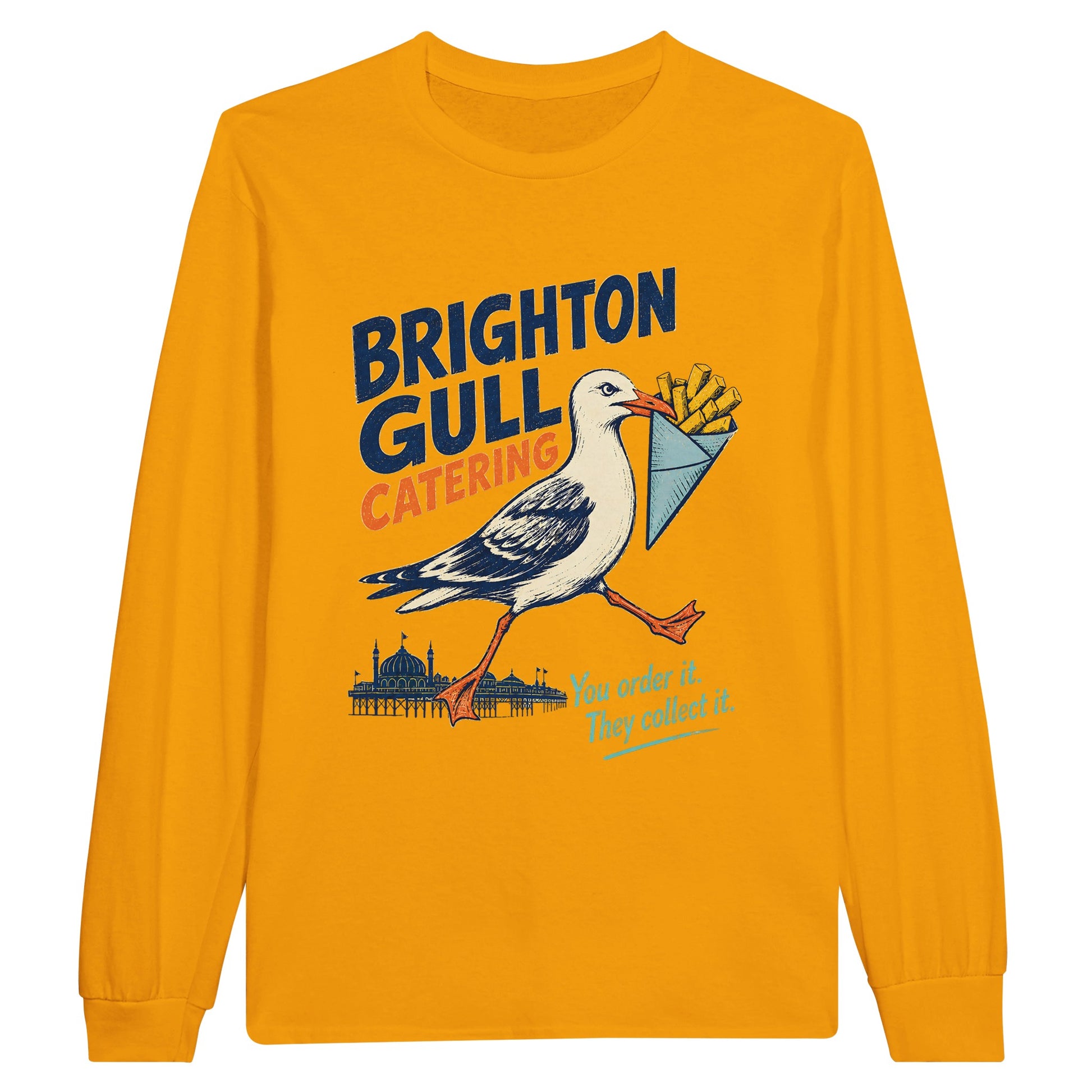 Brighton Gull Catering - You Order It, They Collect It Long-Sleeve T-shirt — product view 4