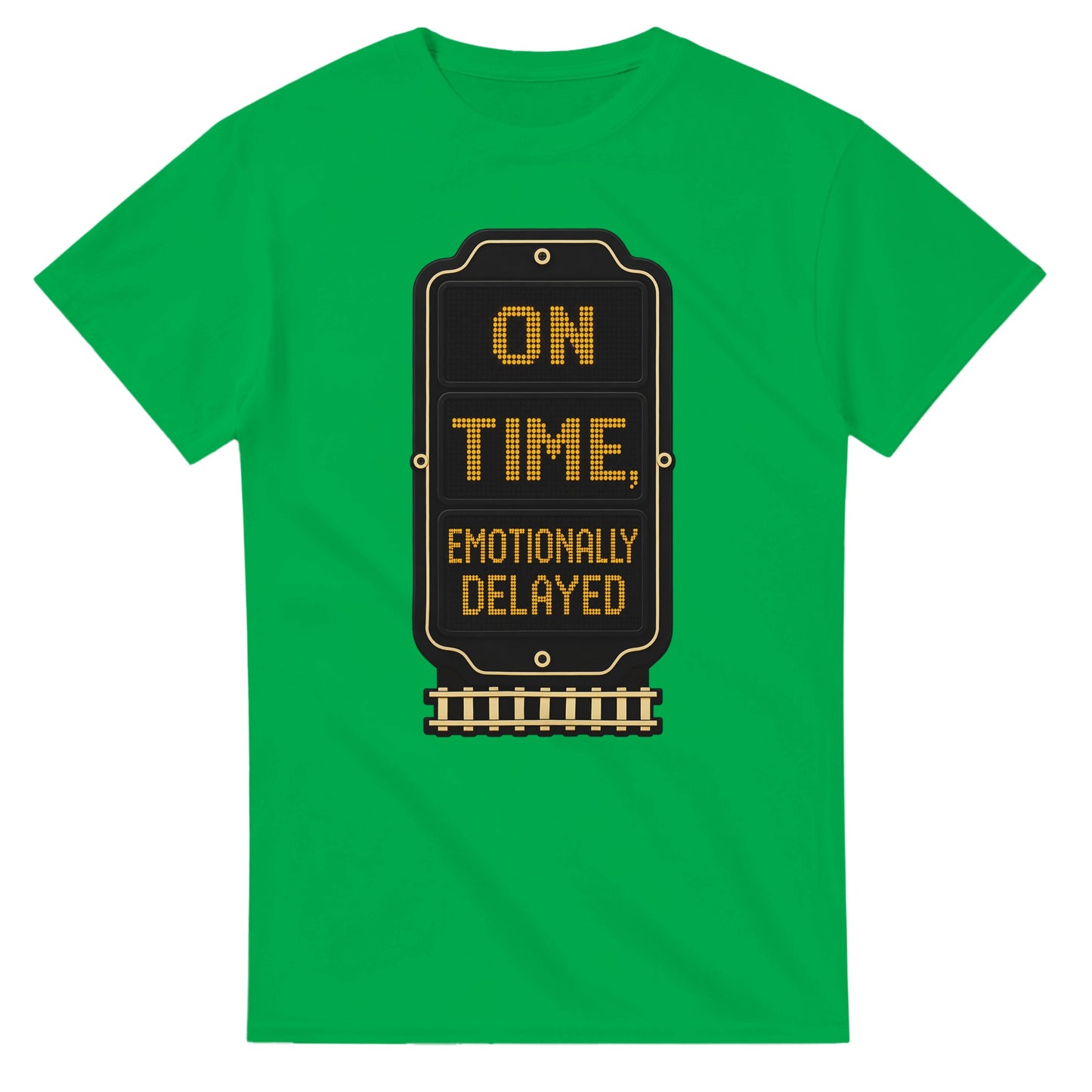 On Time, Emotionally Delayed Rail Graphic T-shirt — product view 11