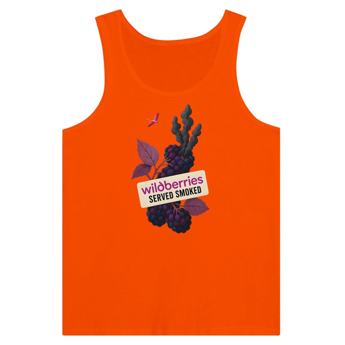 Wildberries, Served Smoked Premium Unisex Tank Top — product view 7