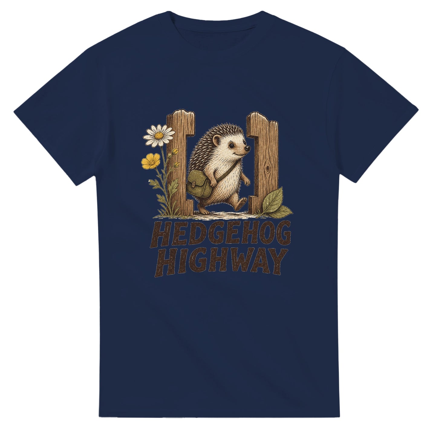 Hedgehog Highway Garden Graphic T-shirt — product view 5