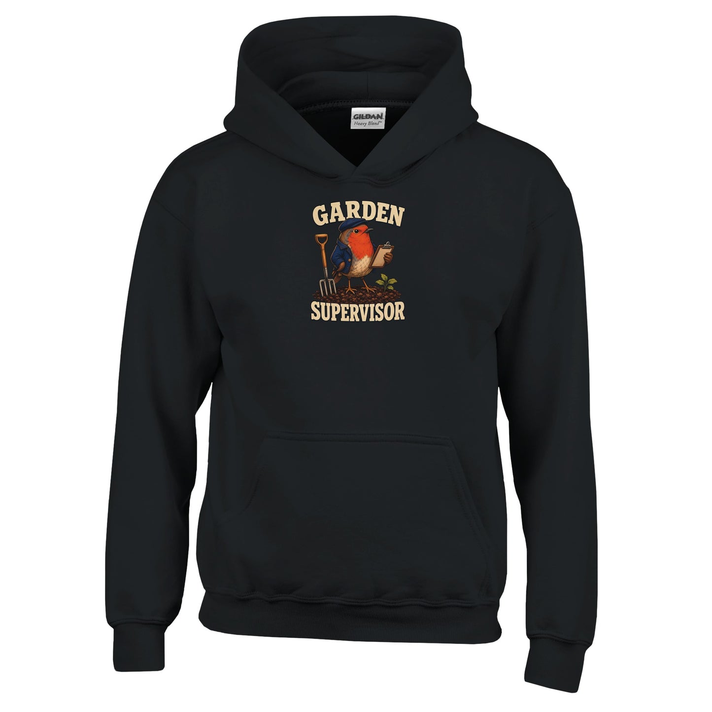 Garden Supervisor Robin Kids' Hoodie — product view 3