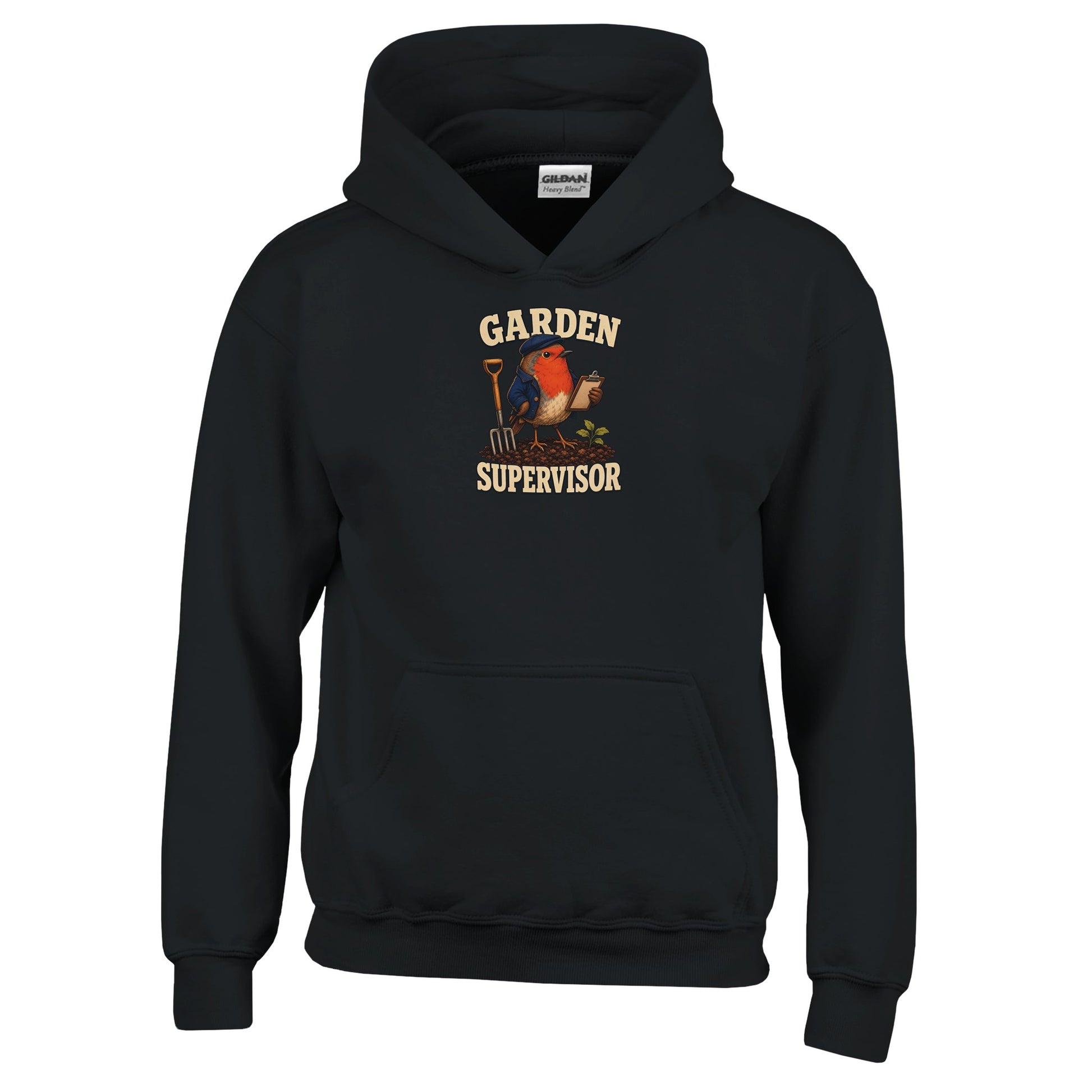 Garden Supervisor Robin Kids' Hoodie — product view 3