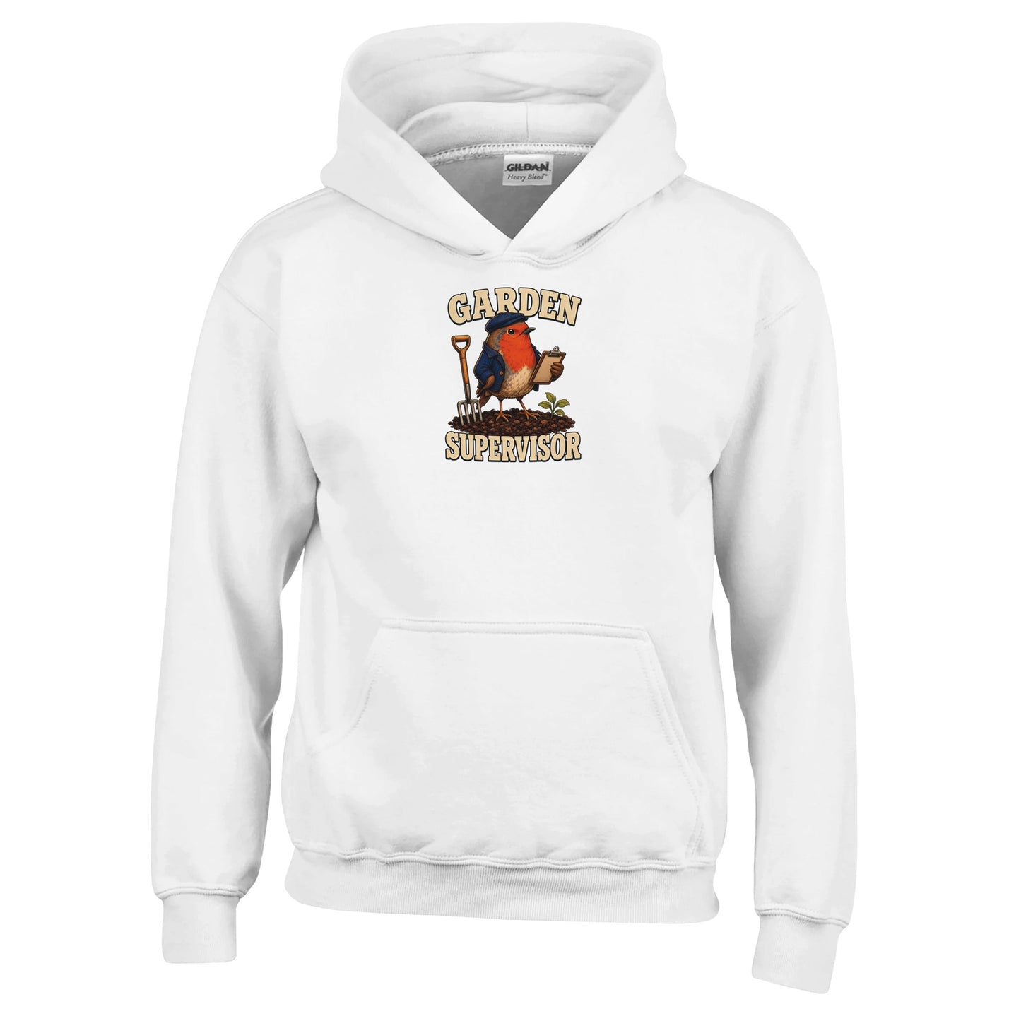 Garden Supervisor Robin Kids' Hoodie — product view 1