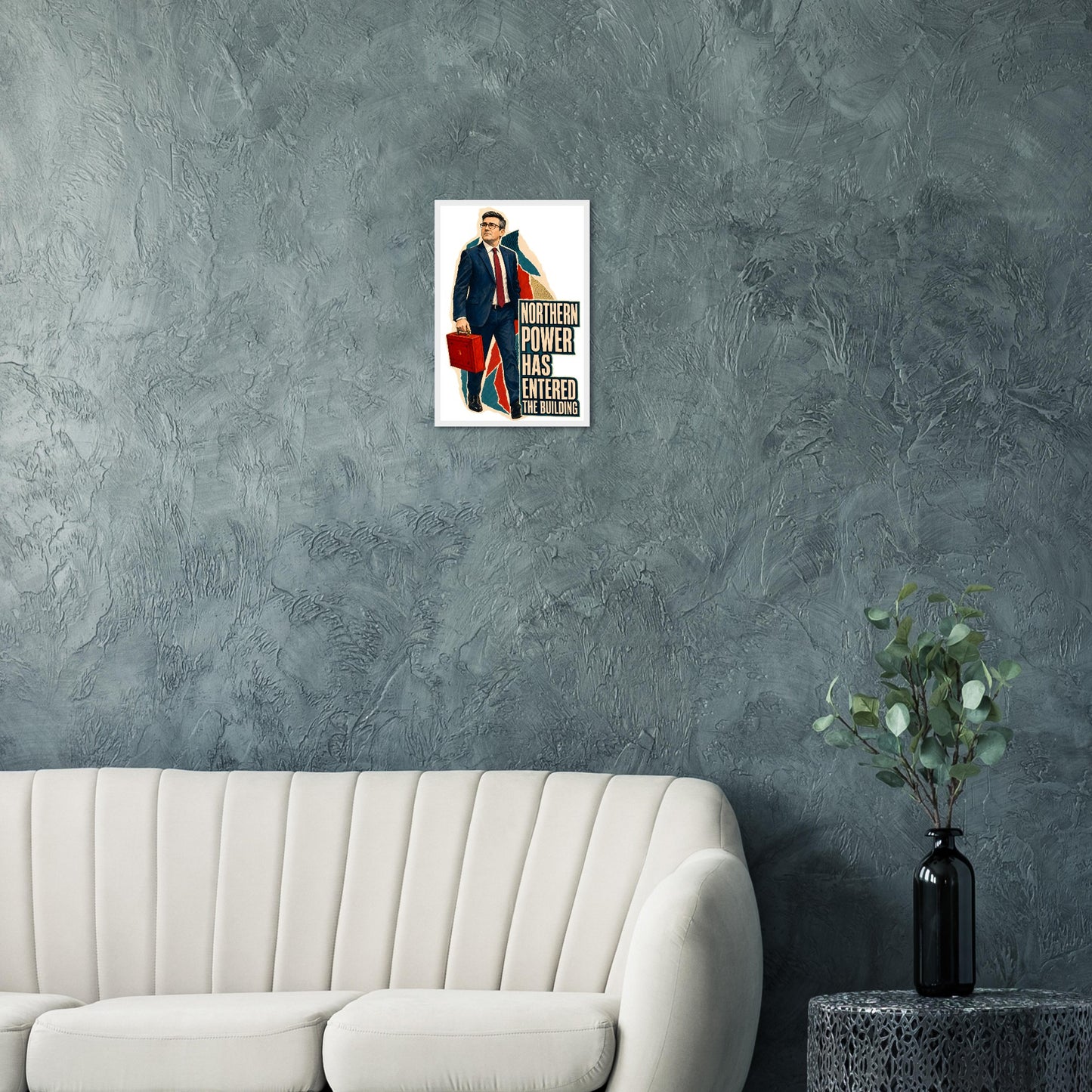 Northern Power Has Entered the Building Tote Bag Framed Wall Art — product view 12