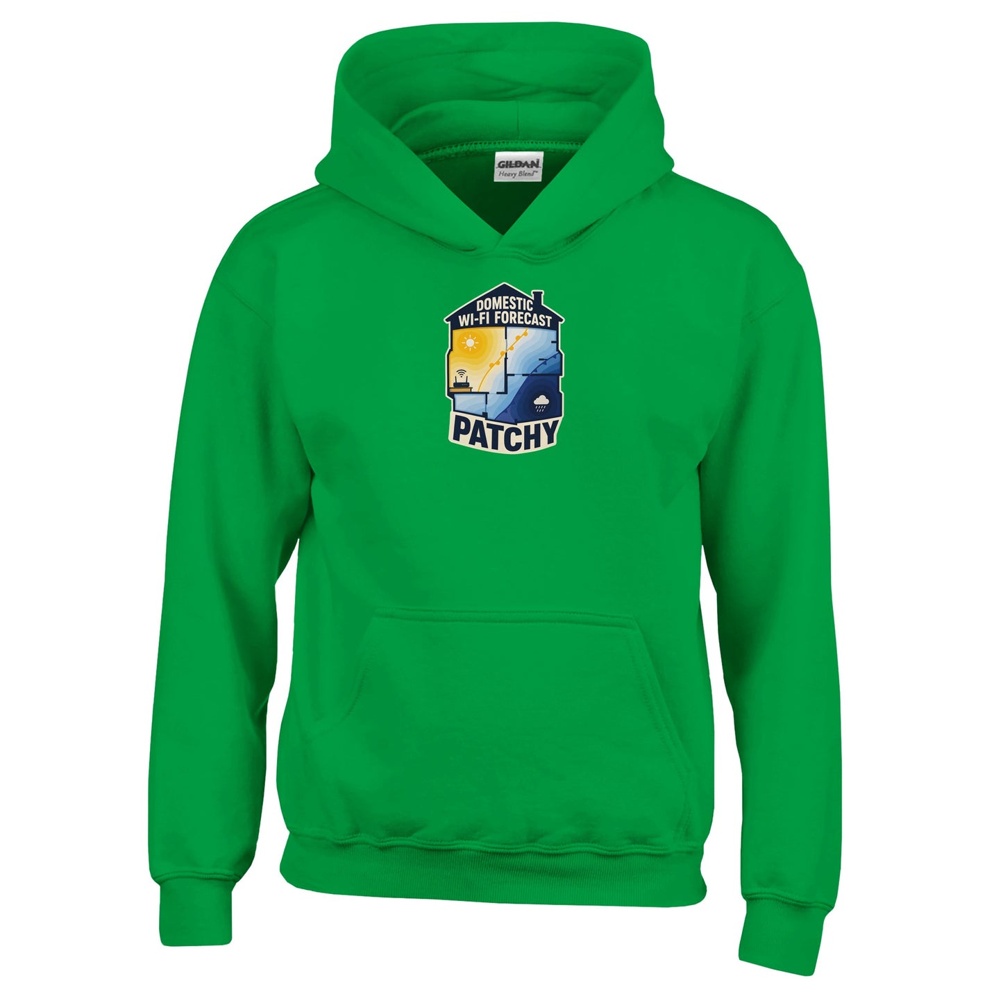 Domestic Wi-Fi Forecast Patchy Kids' Hoodie — product view 8