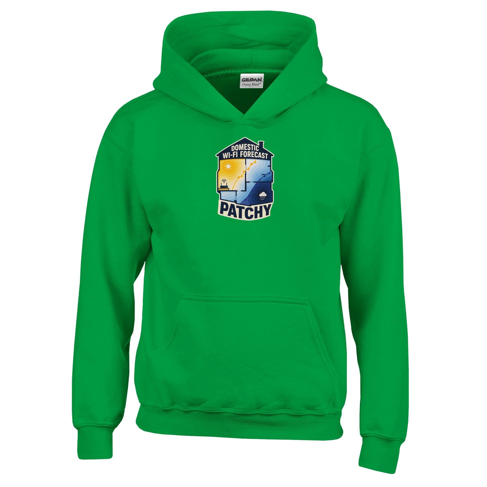 Domestic Wi-Fi Forecast Patchy Kids' Hoodie — product view 8