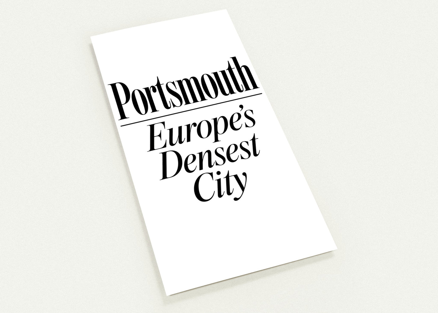 Portsmouth — Europe's Densest City Postcard Pack